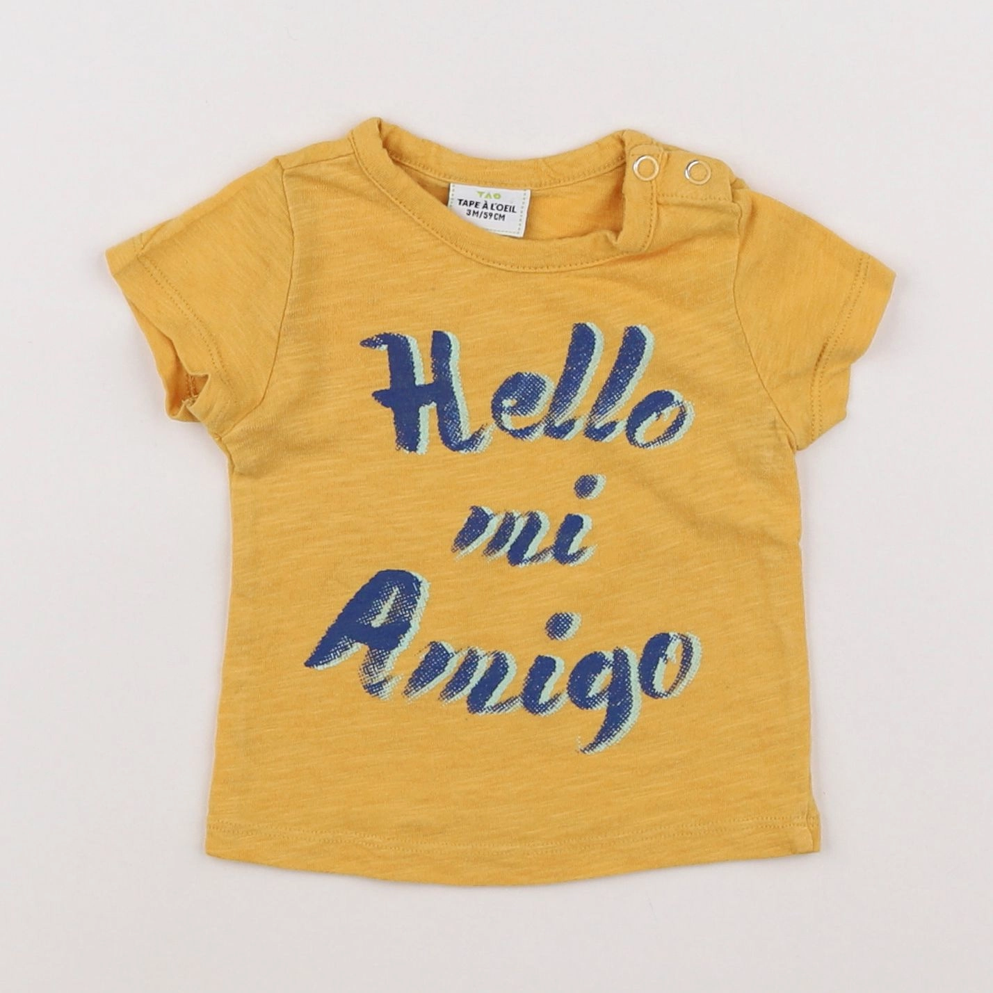 Tape à l'oeil - tee-shirt jaune - 3 mois