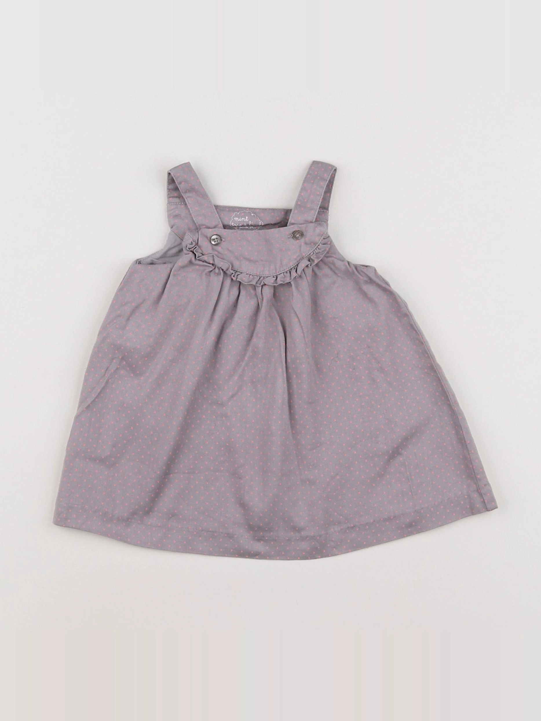 Tape à l'oeil - robe violet, rose - 3 mois