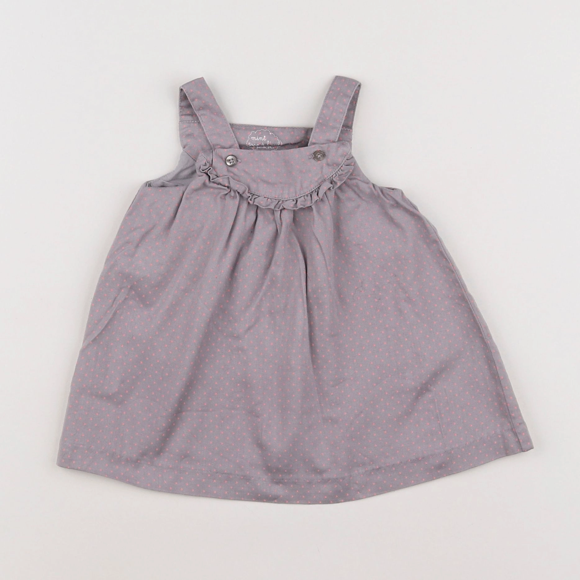 Tape à l'oeil - robe violet, rose - 3 mois