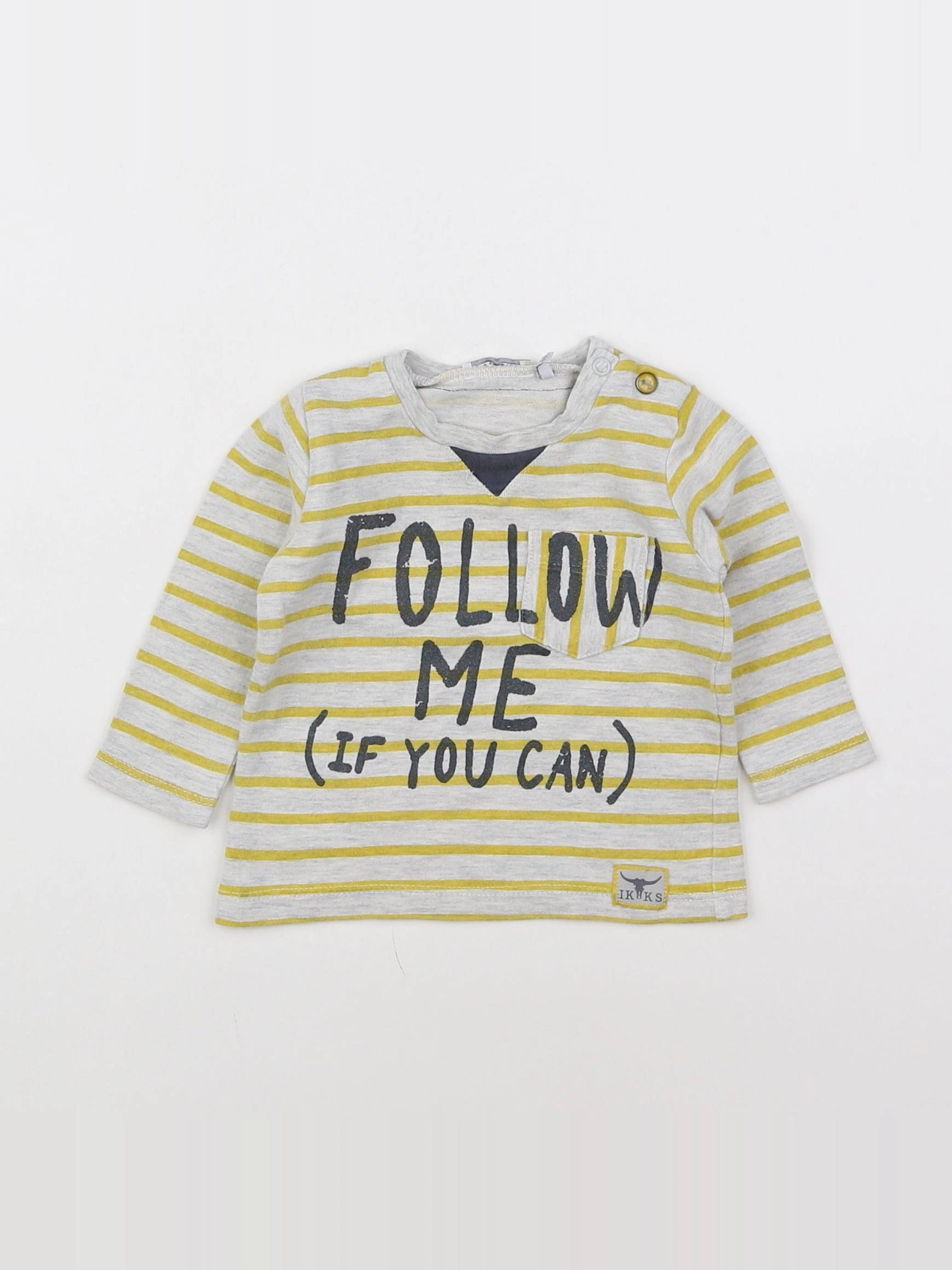 IKKS - tee-shirt gris - 3 mois