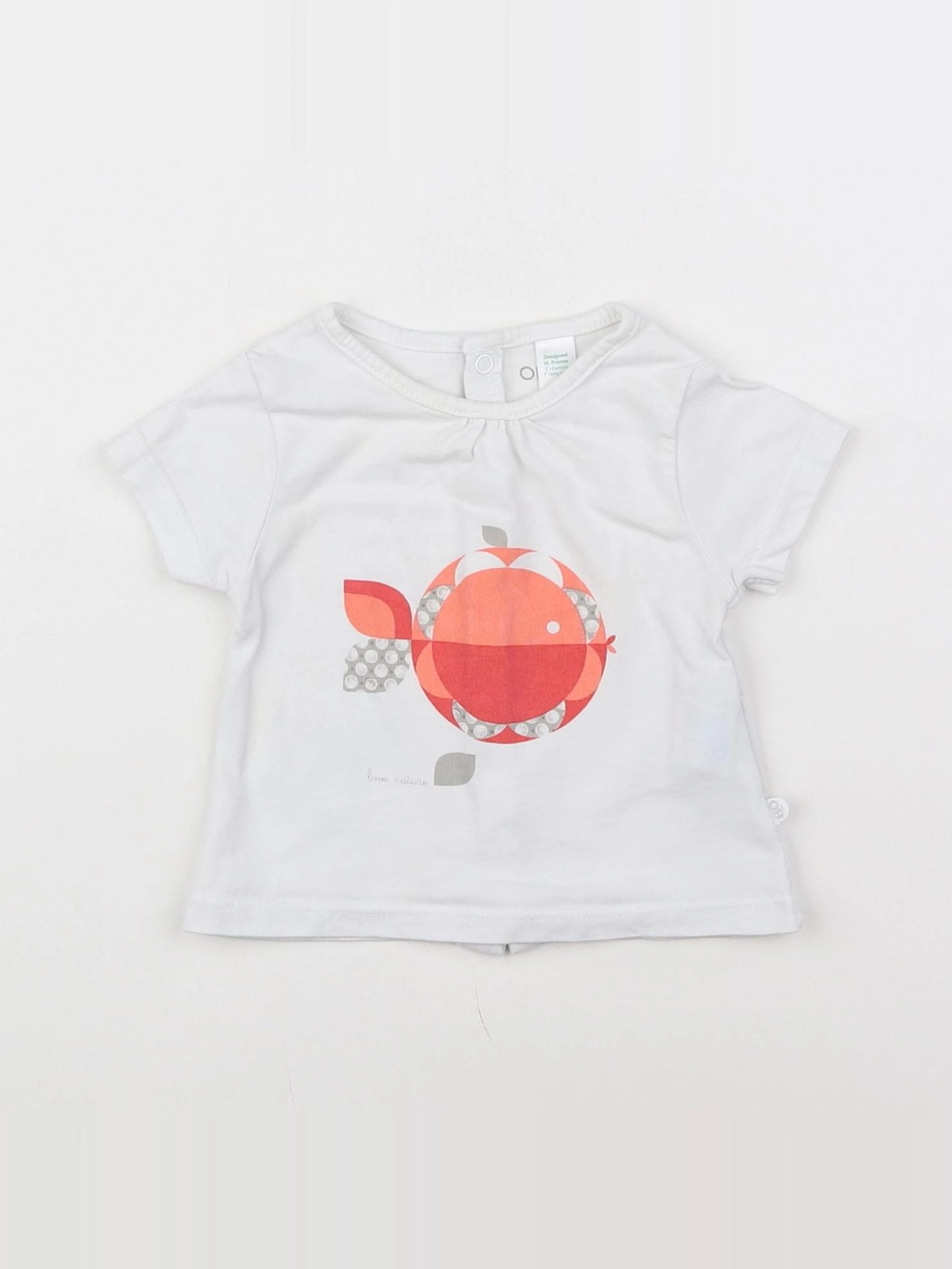 Okaidi - tee-shirt blanc - 3 mois