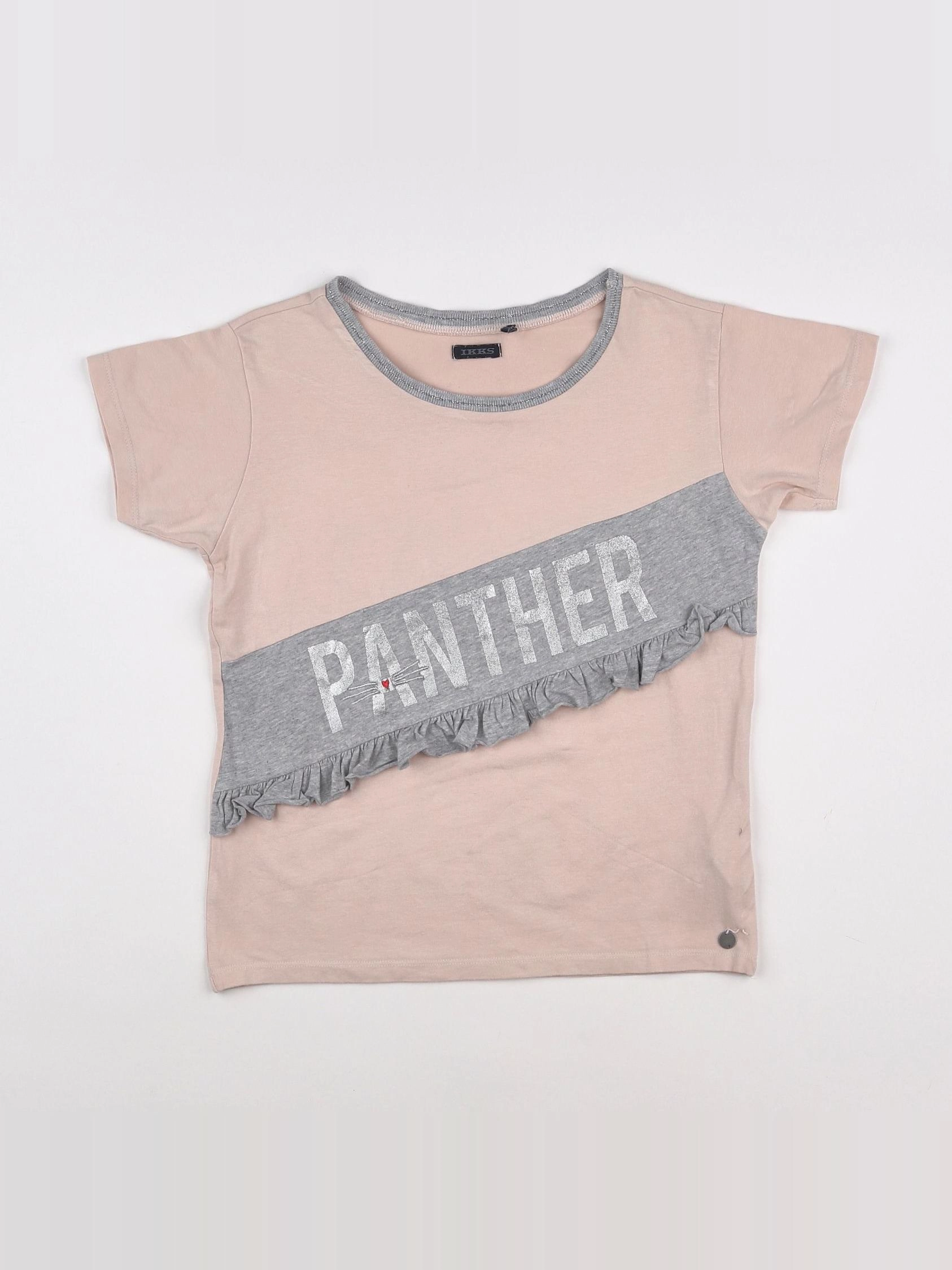 IKKS - tee-shirt rose, gris - 8 ans