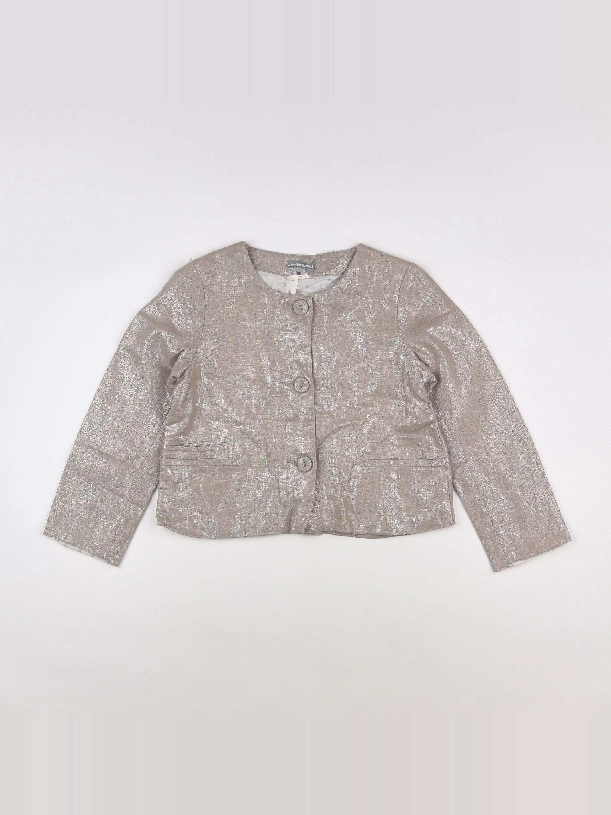 Vertbaudet - veste beige, or - 8 ans
