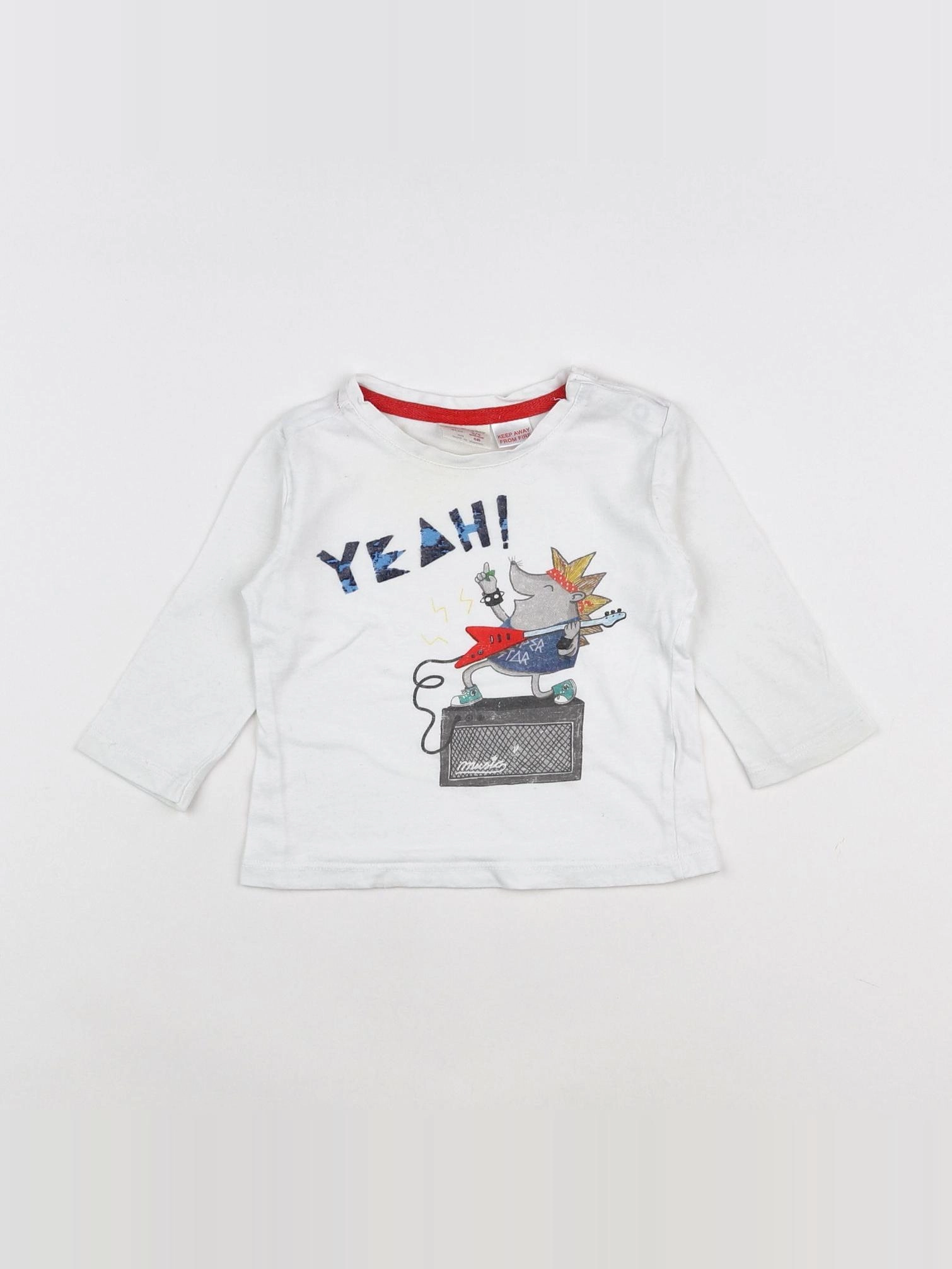 Zara - tee-shirt blanc - 3/6 mois