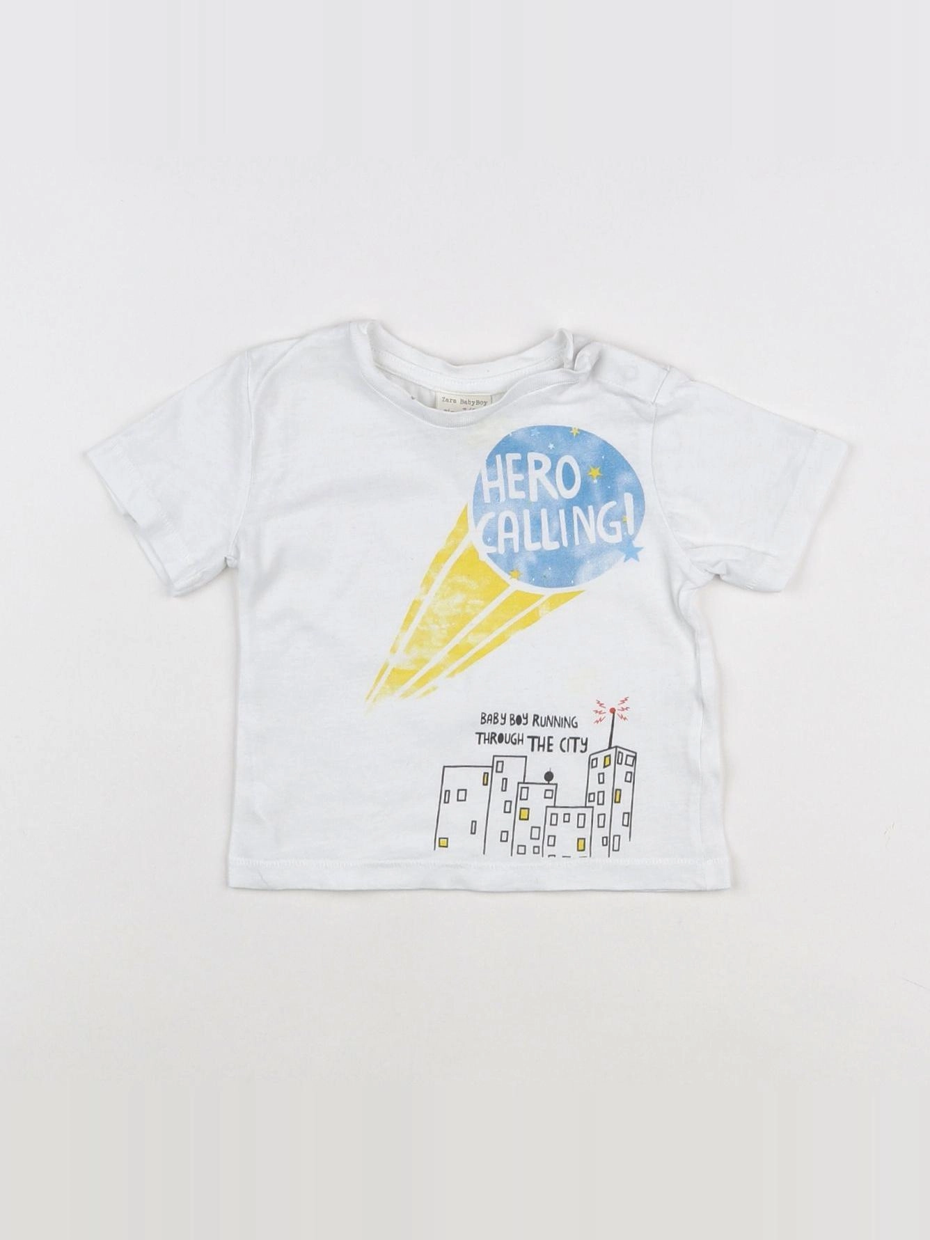 Zara - tee-shirt blanc - 3/6 mois