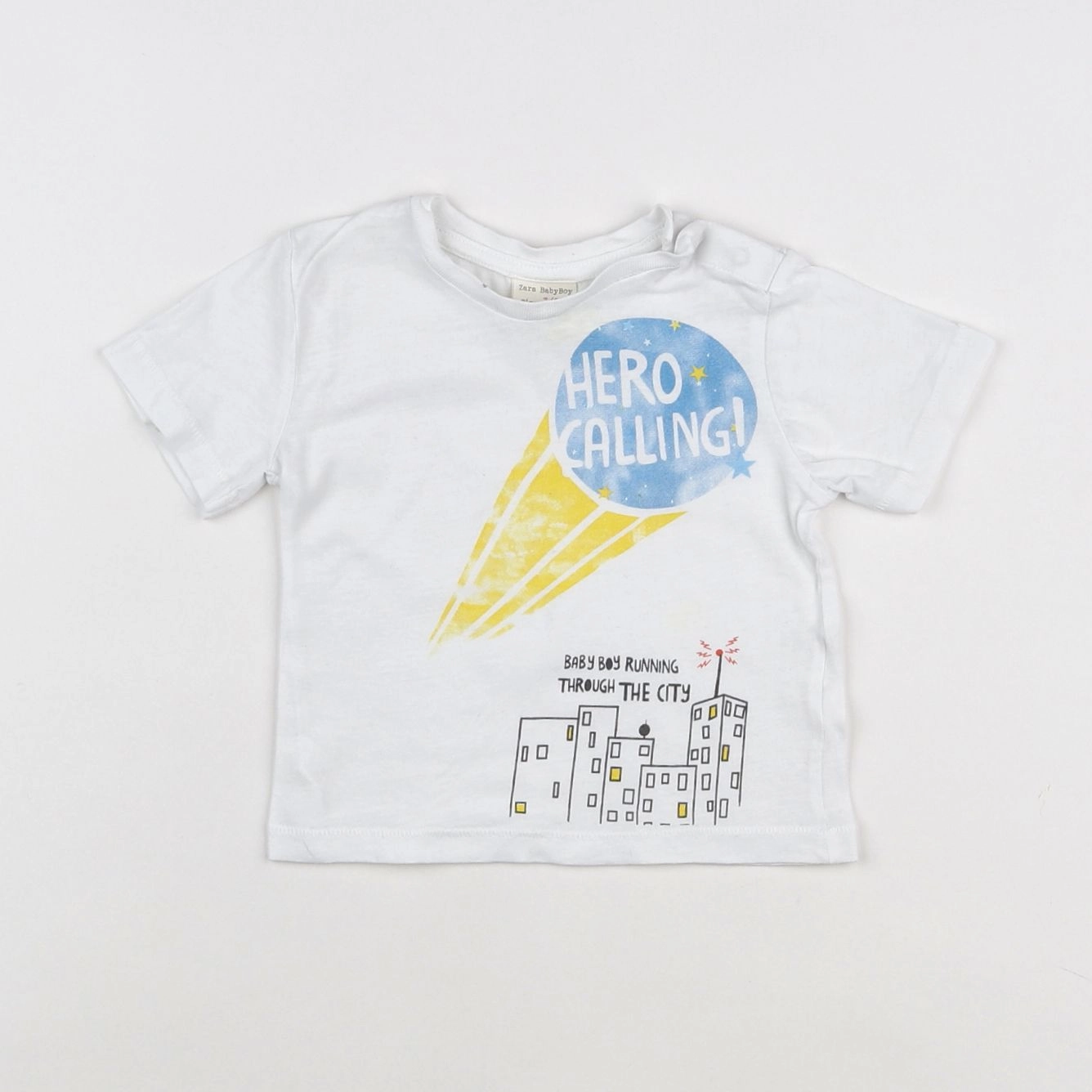 Zara - tee-shirt blanc - 3/6 mois
