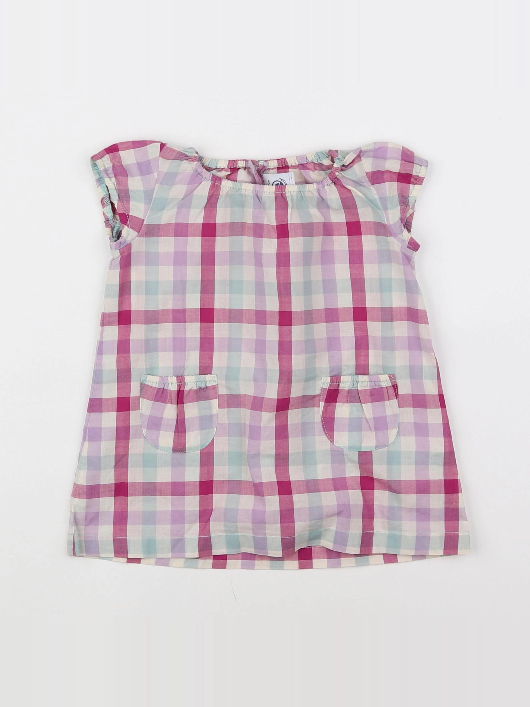 Petit Bateau - robe multicolore - 6 mois