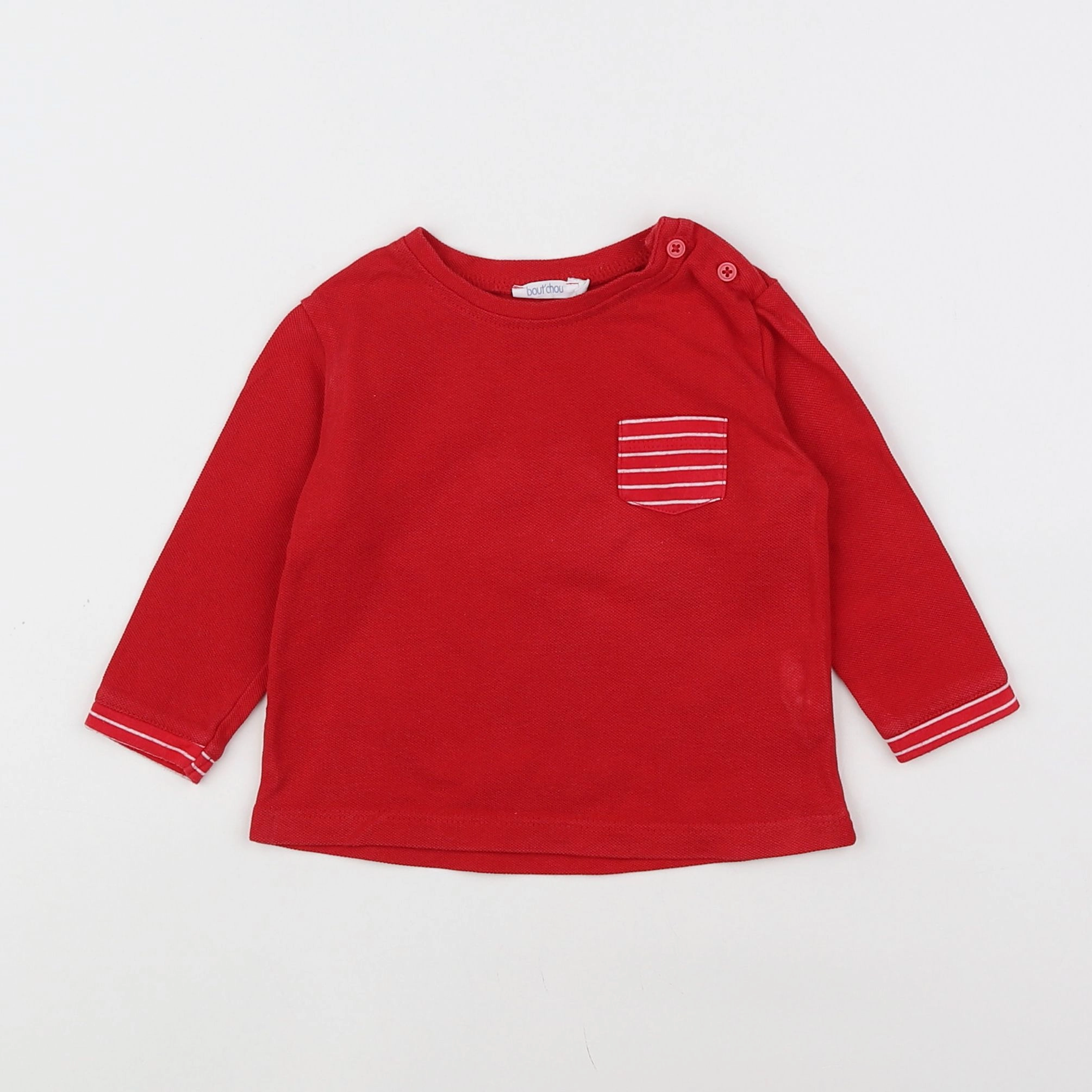 Boutchou - tee-shirt rouge - 9 mois