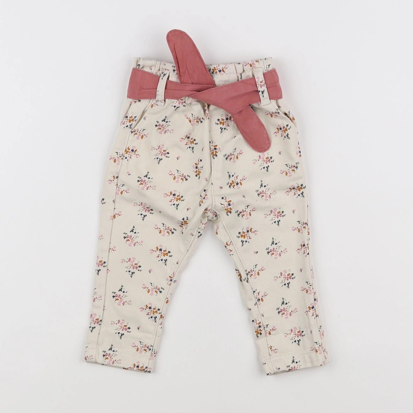 Vertbaudet - jean beige - 6 mois