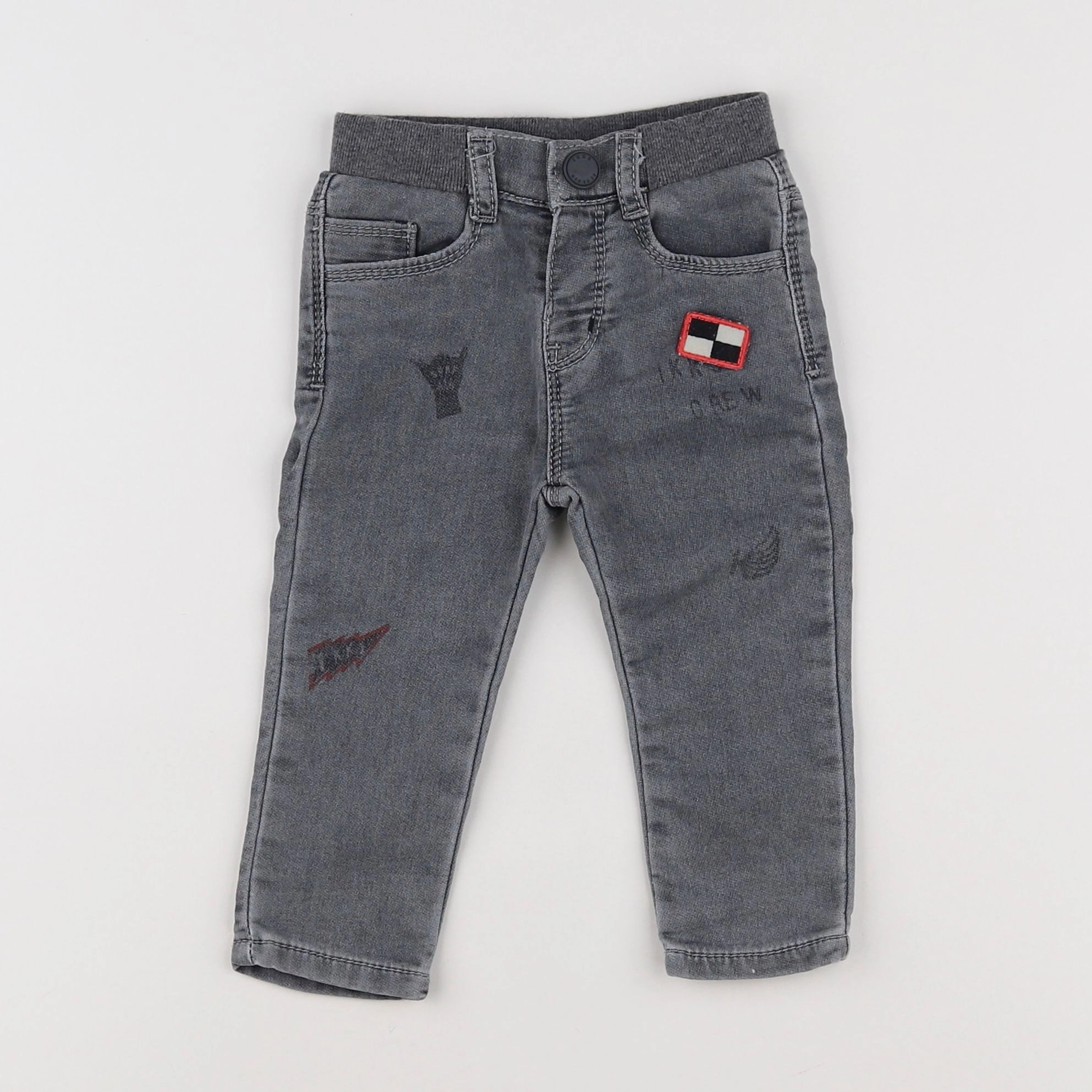 IKKS - pantalon gris - 12 mois