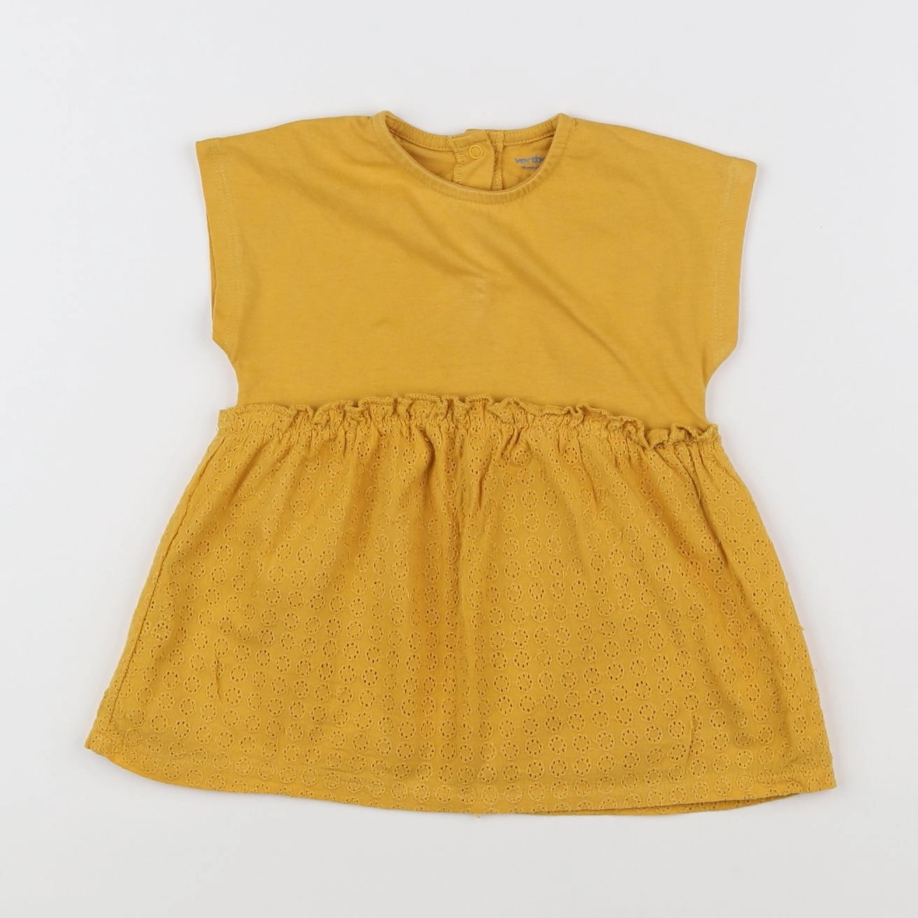 Vertbaudet - robe jaune - 9 mois