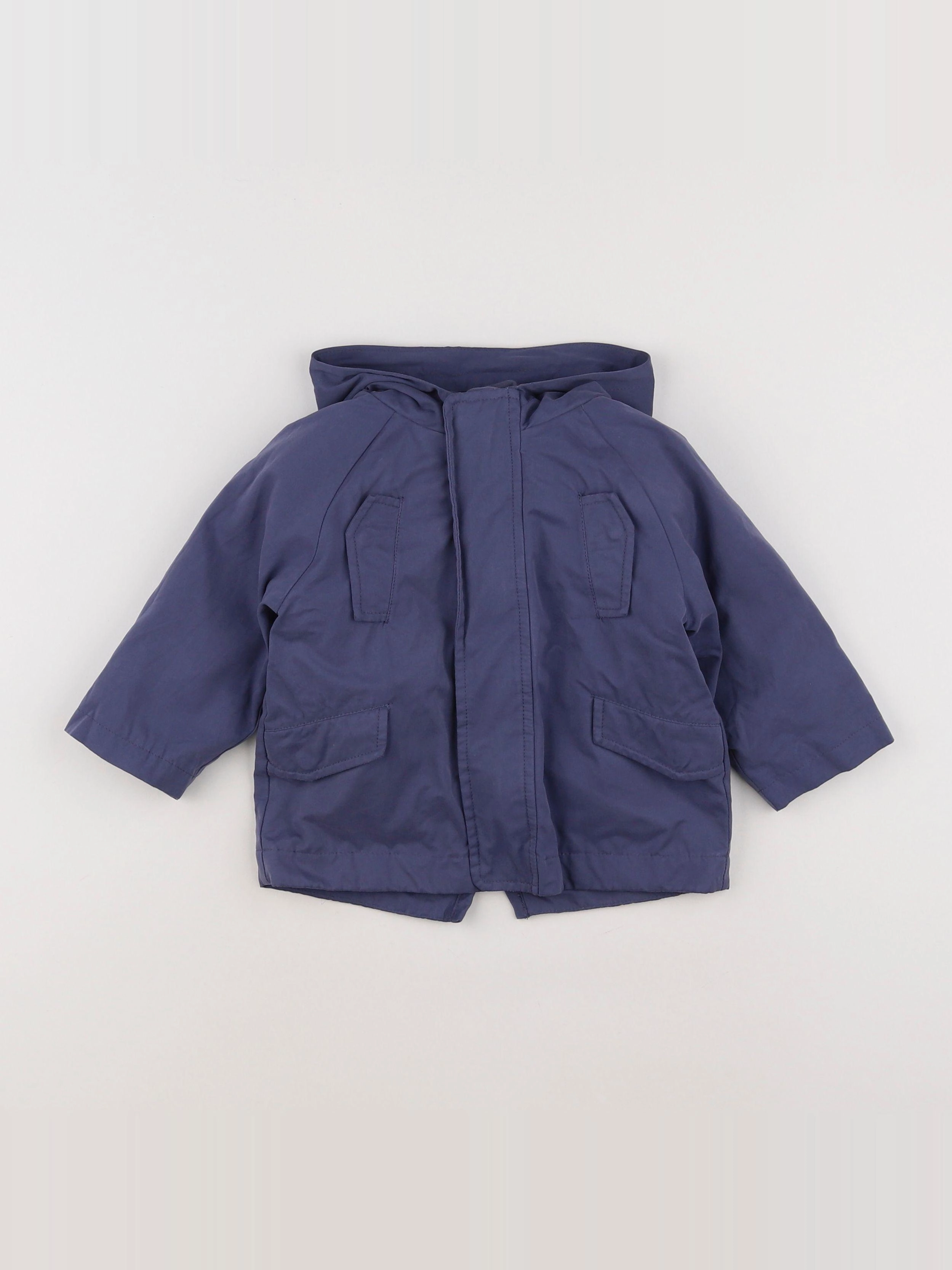 Vertbaudet - parka bleu - 12 mois