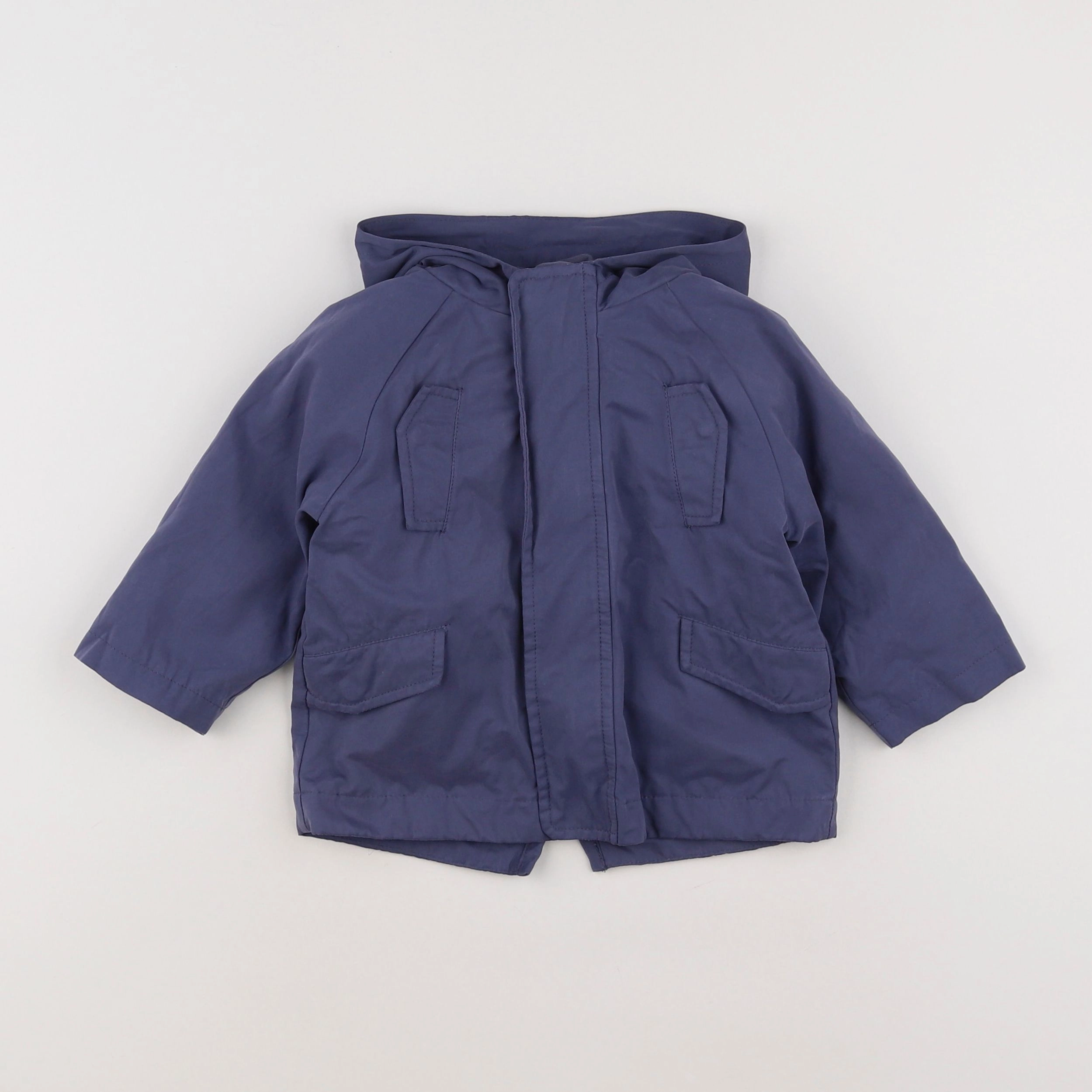 Vertbaudet - parka bleu - 12 mois