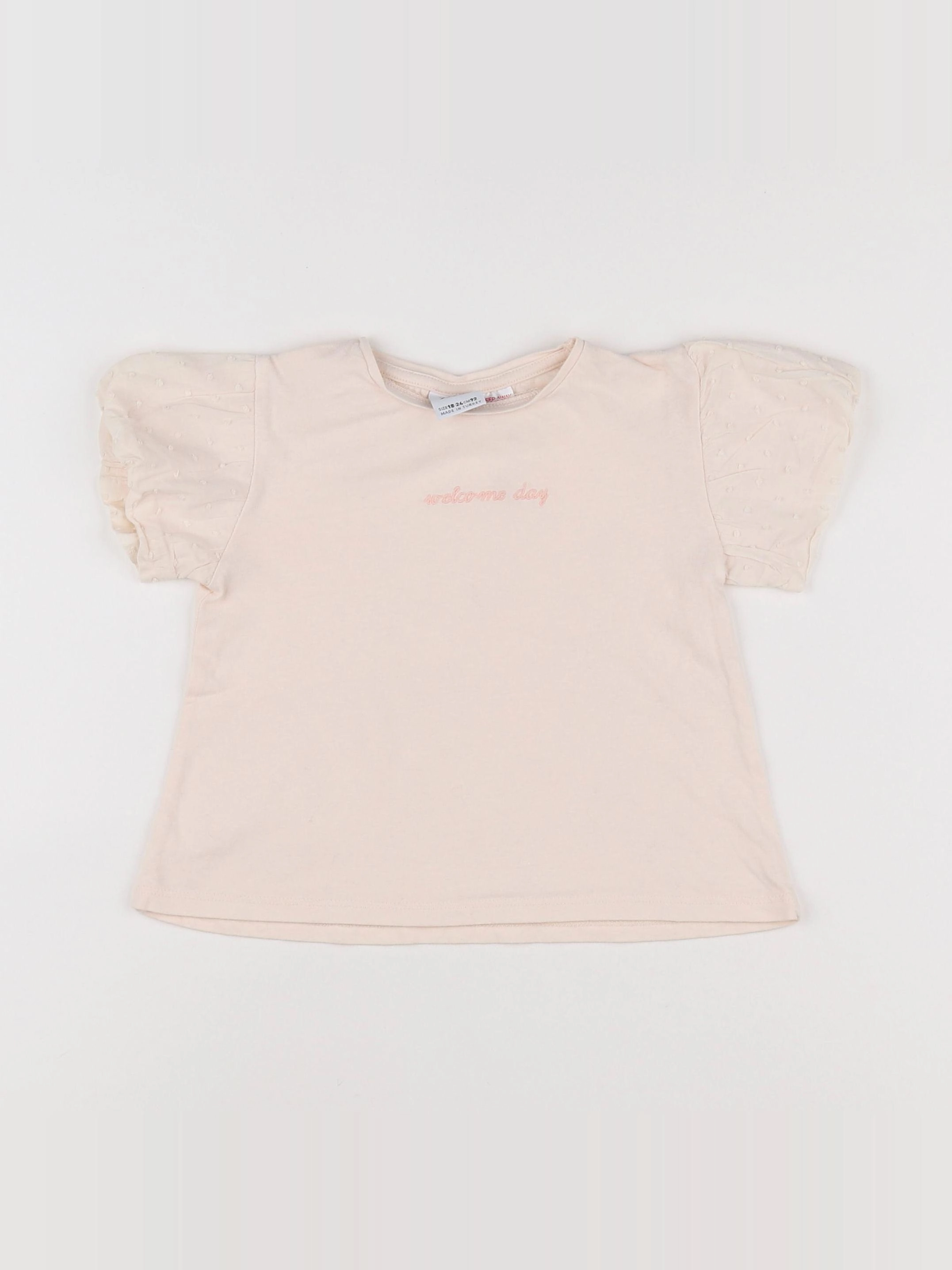 Zara - tee-shirt rose - 18 mois à 2 ans
