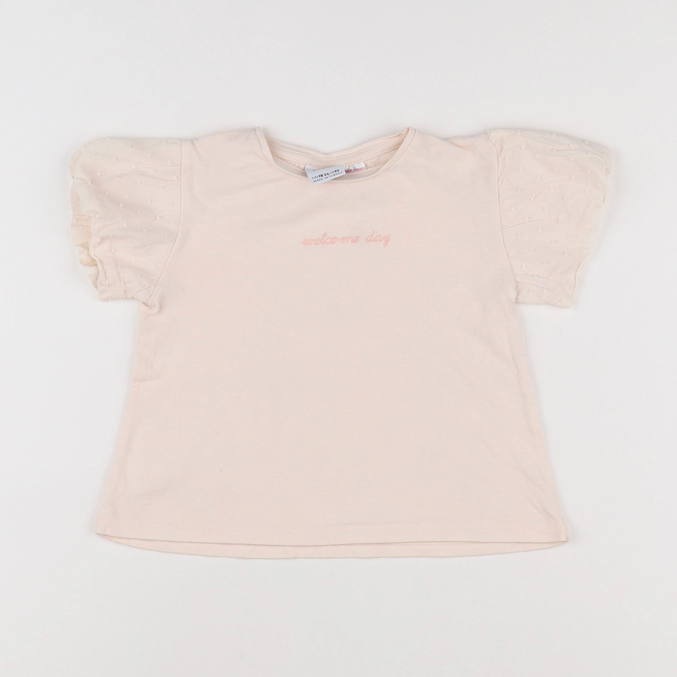 Zara - tee-shirt rose - 18 mois à 2 ans