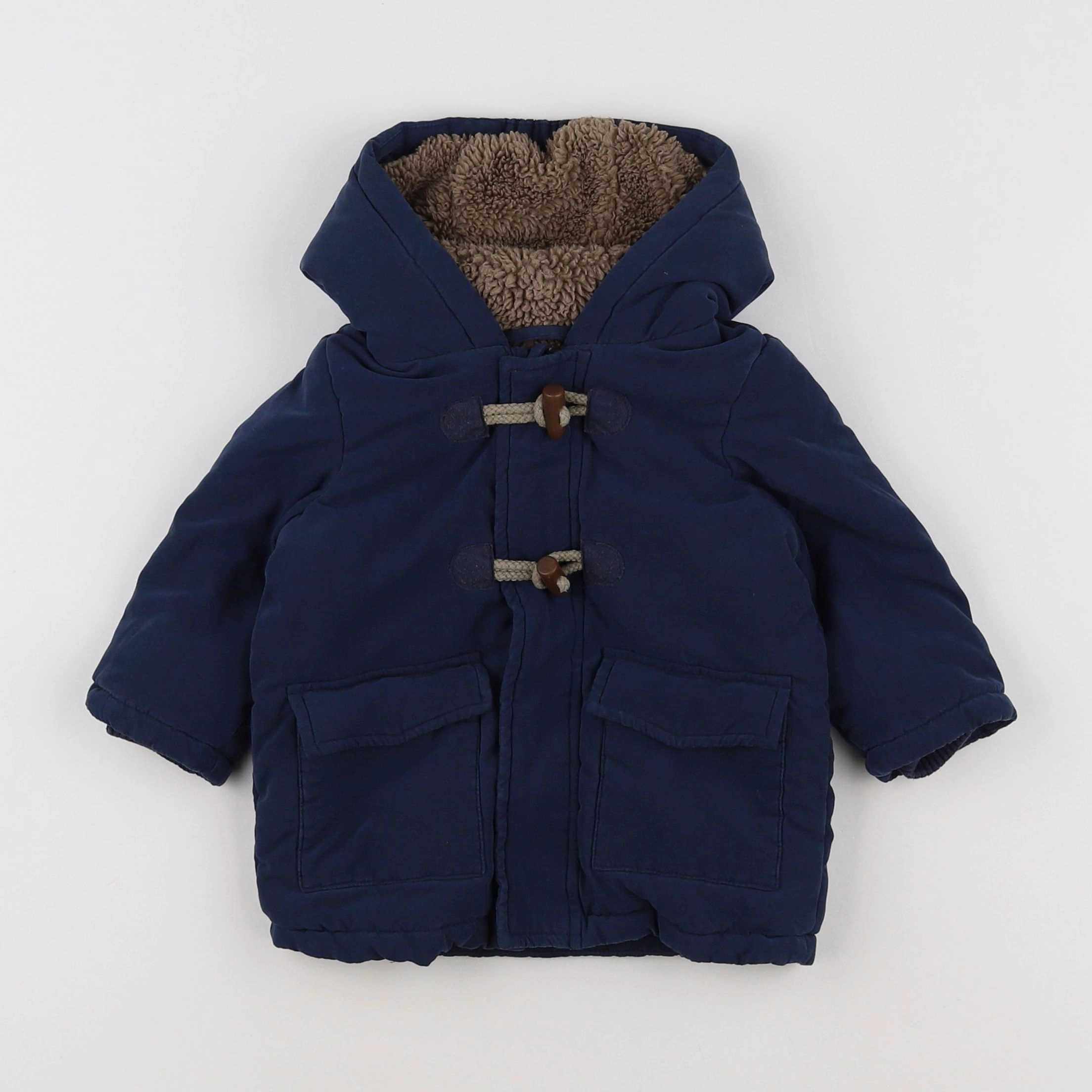 Benetton - parka bleu - 6 mois