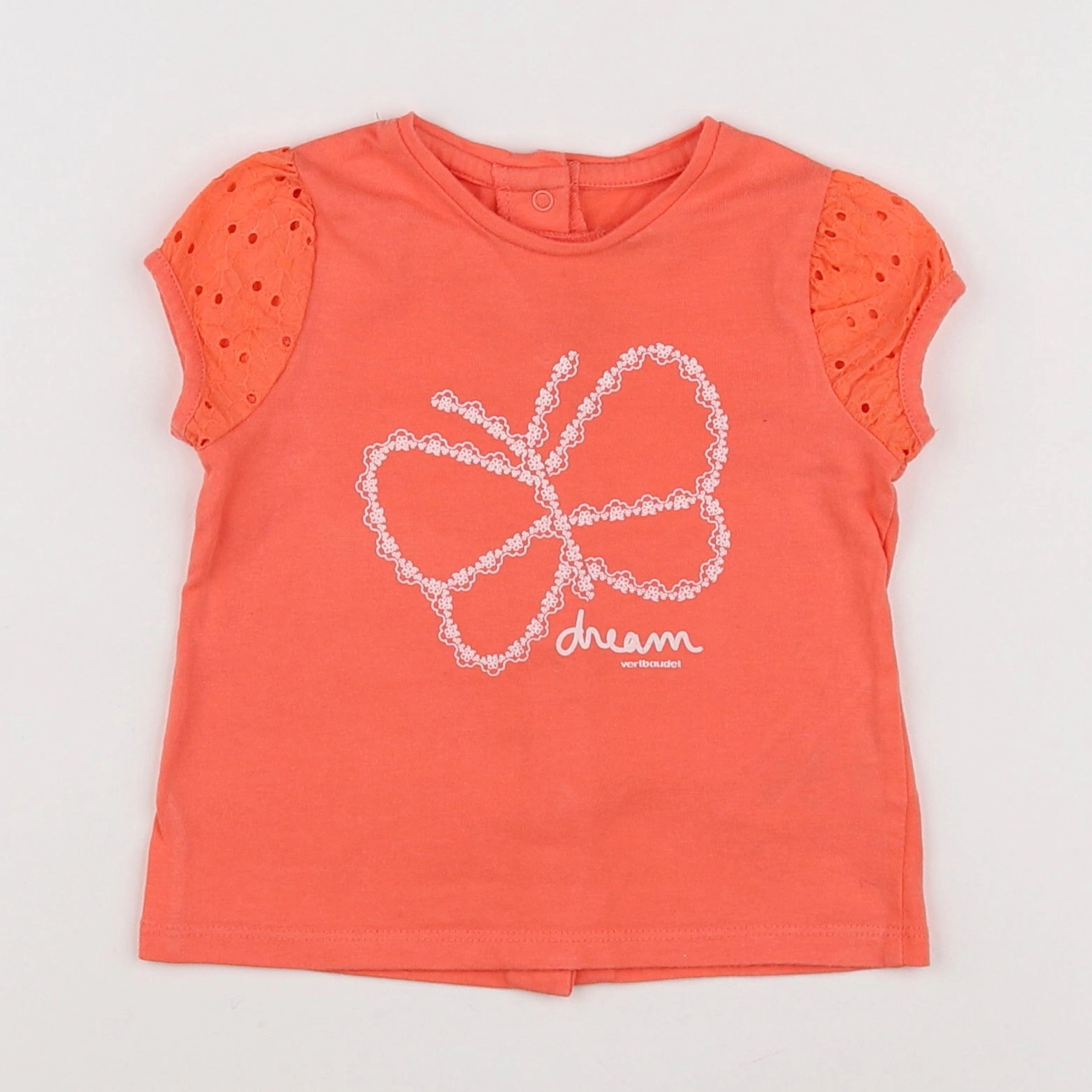 Vertbaudet - tee-shirt orange - 9 mois