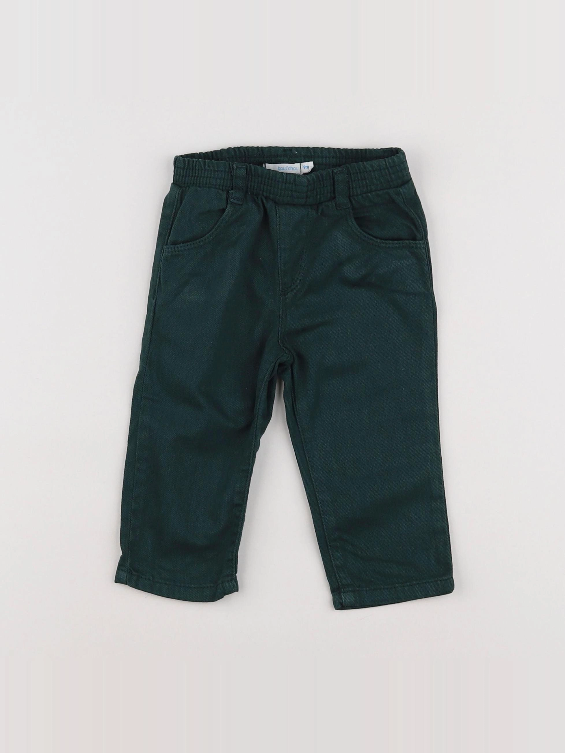 Boutchou - pantalon vert - 9 mois