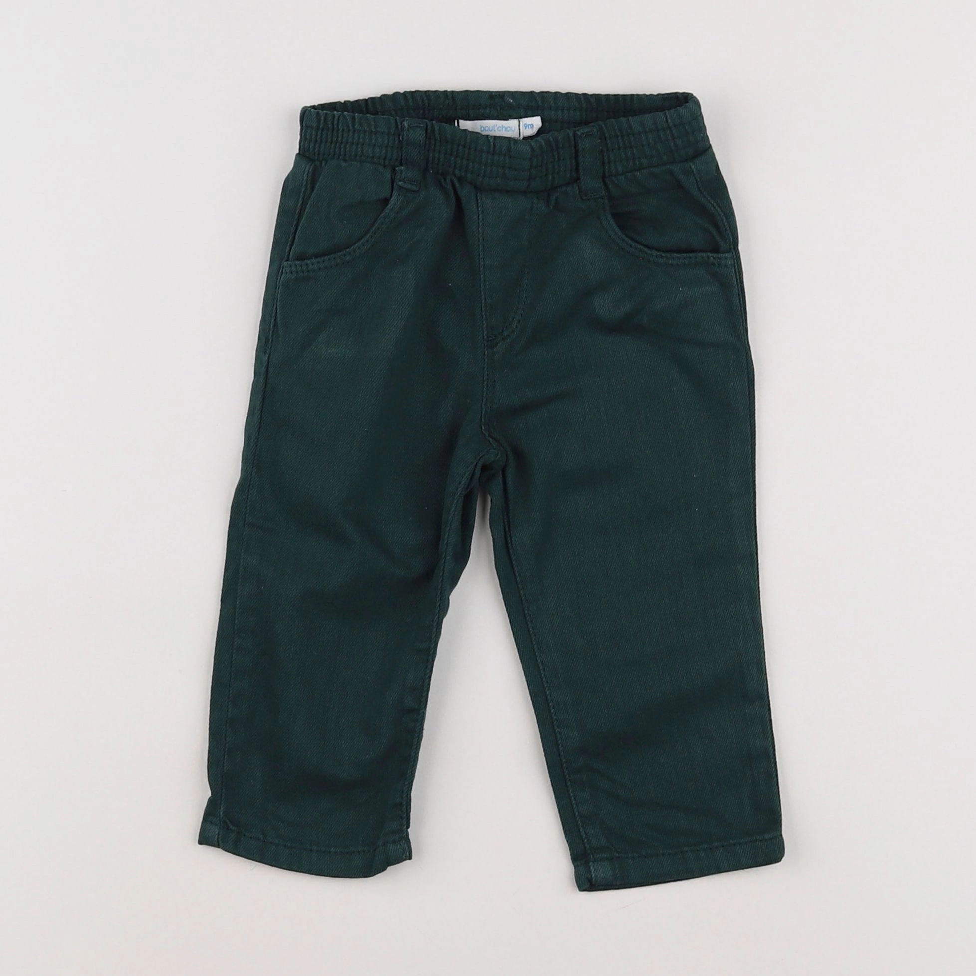 Boutchou - pantalon vert - 9 mois