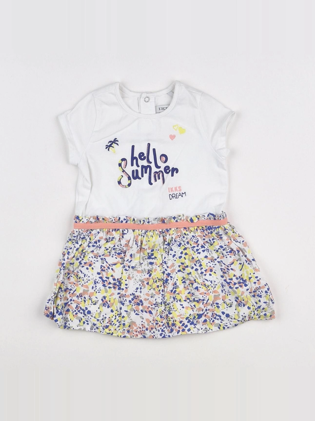 IKKS - robe blanc, multicolore - 12 mois