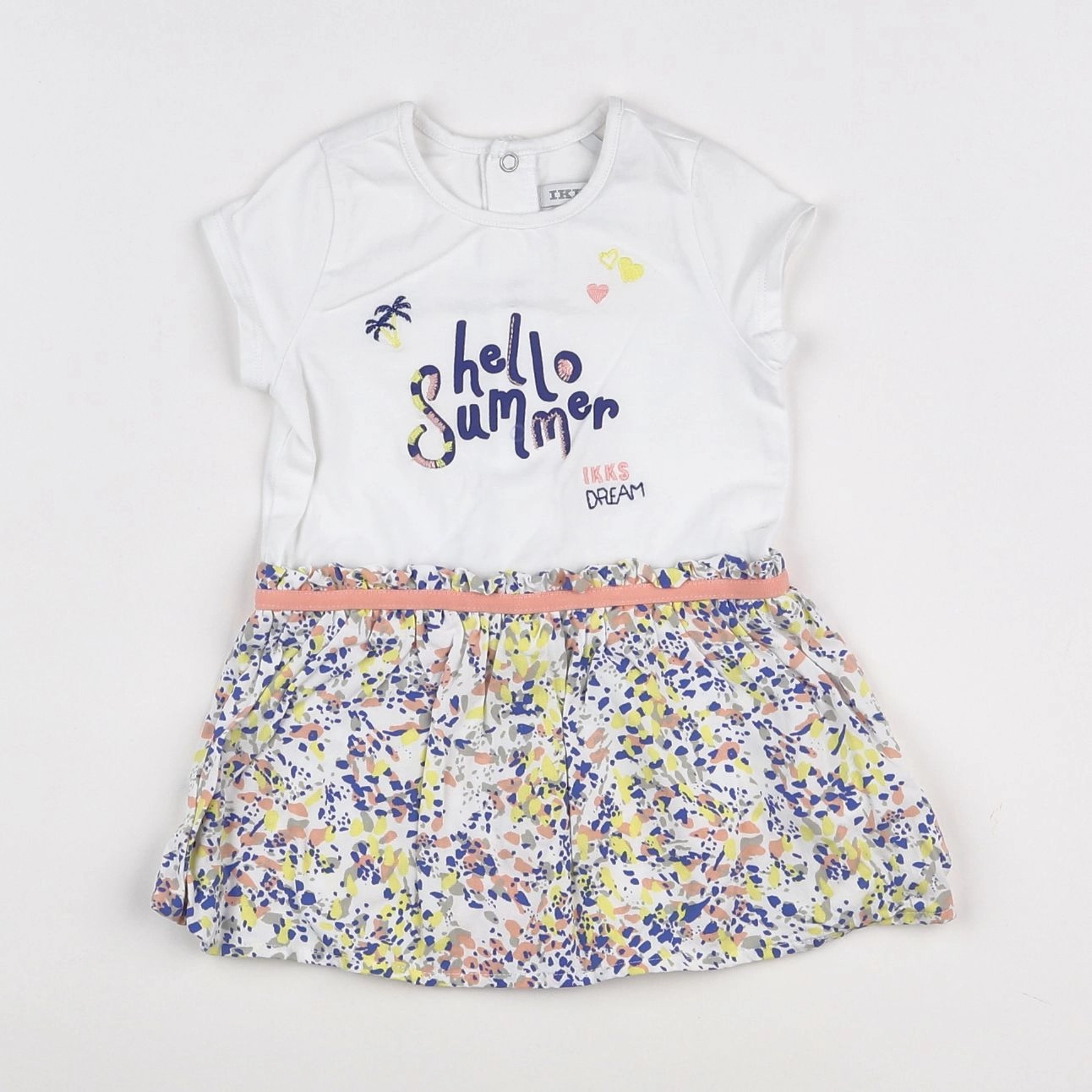 IKKS - robe blanc, multicolore - 12 mois