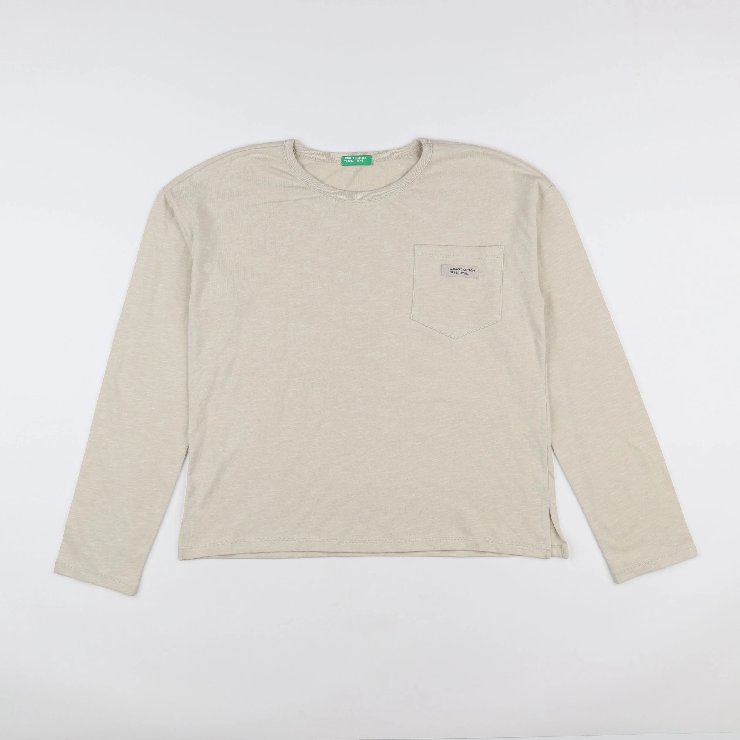 Benetton - tee-shirt beige - 11/12 ans