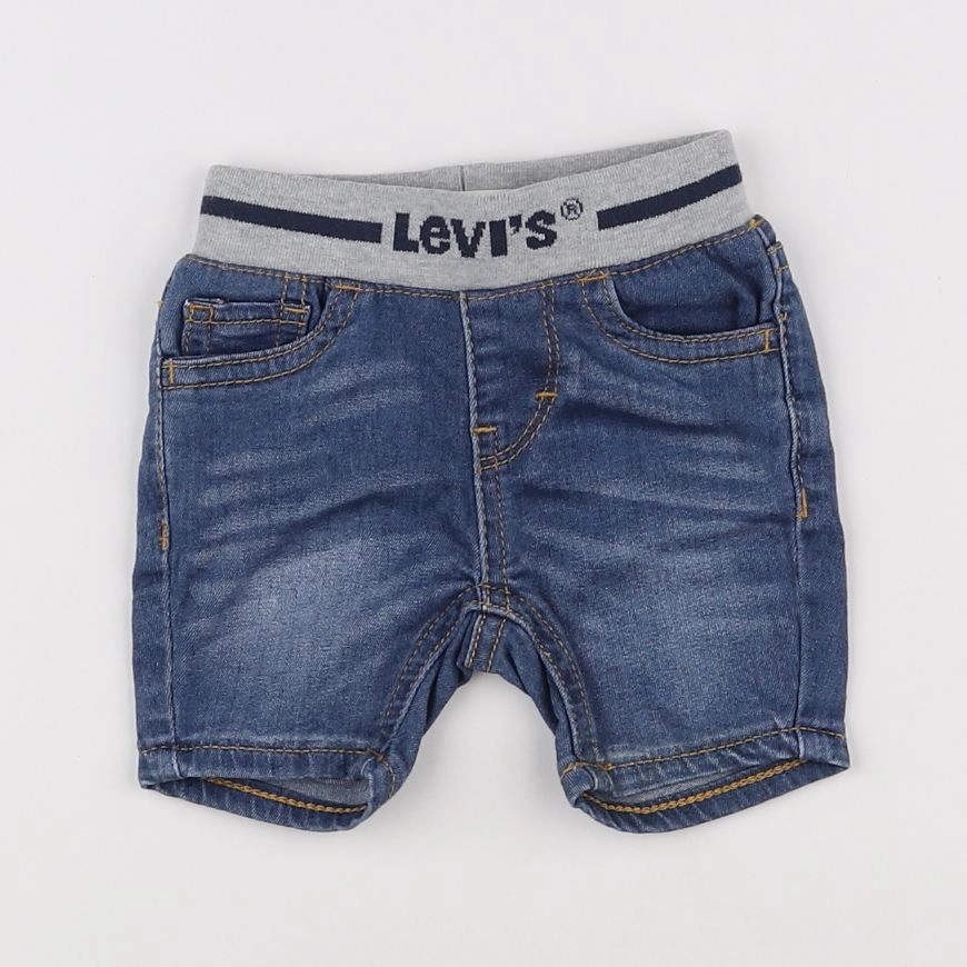 Levi's - short bleu - 3 mois