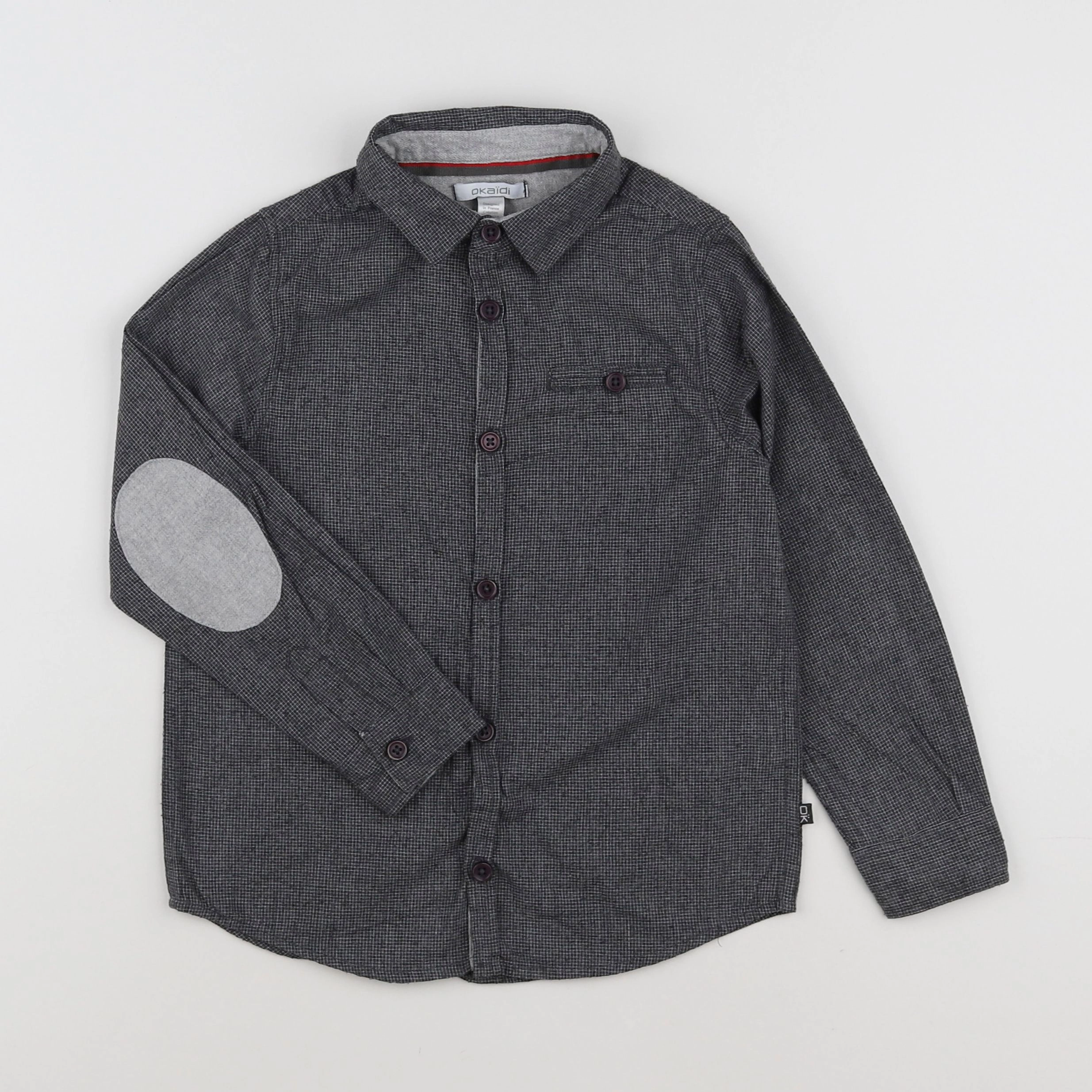 Okaidi - chemise gris - 6 ans