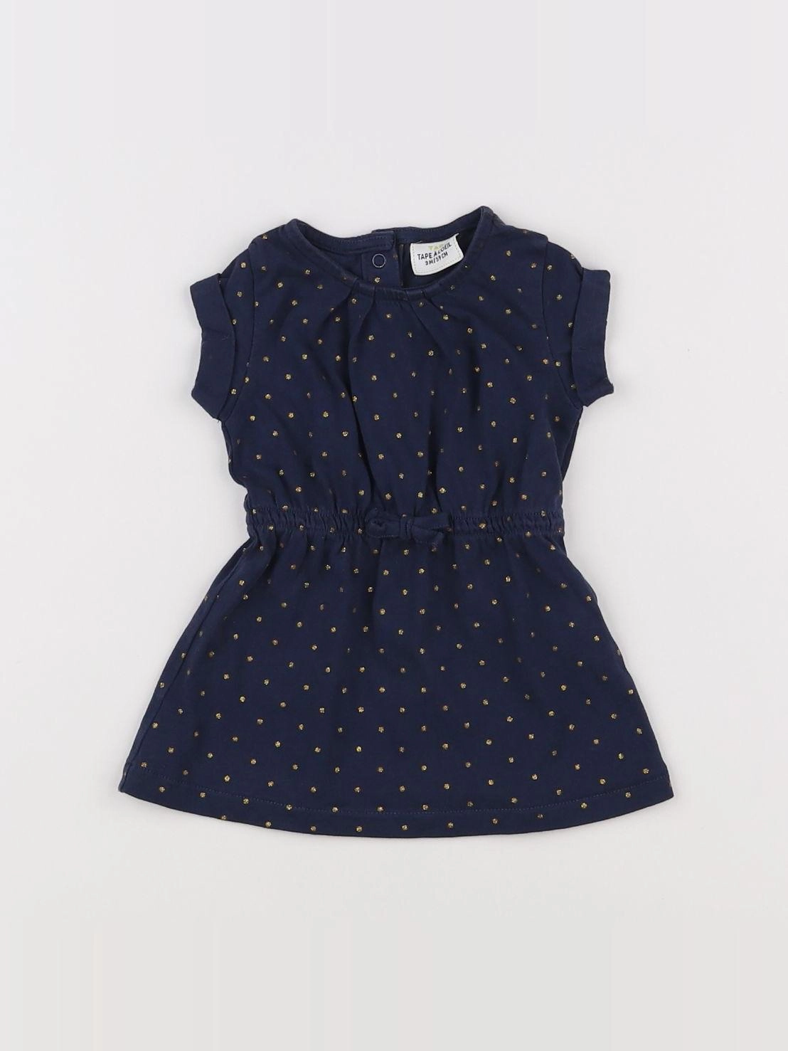 Tape à l'oeil - robe bleu - 3 mois