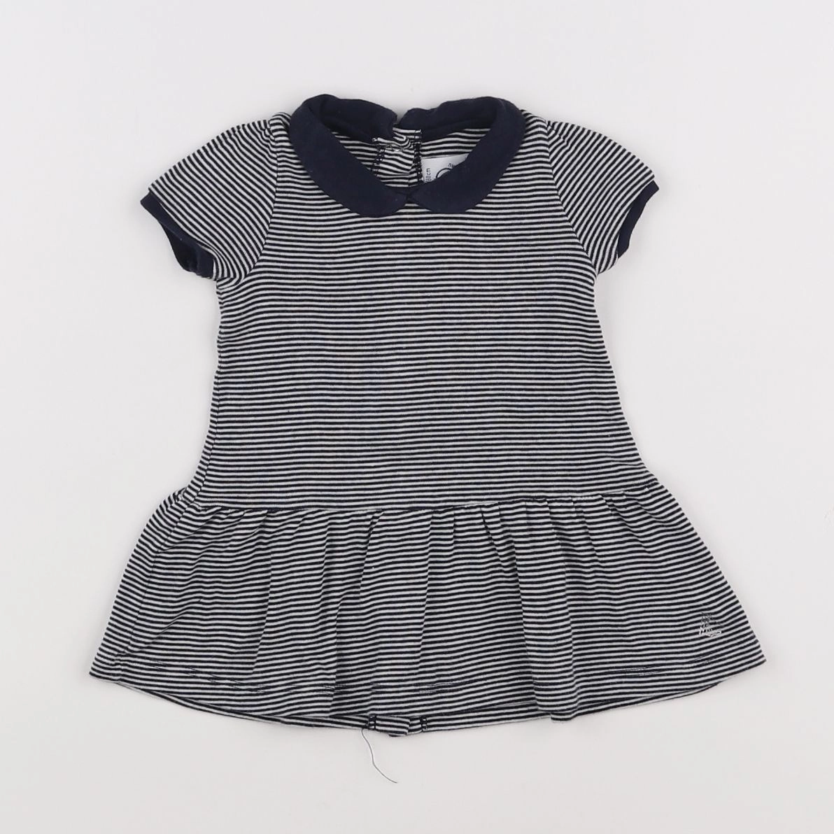 Petit Bateau - robe bleu - 3 mois