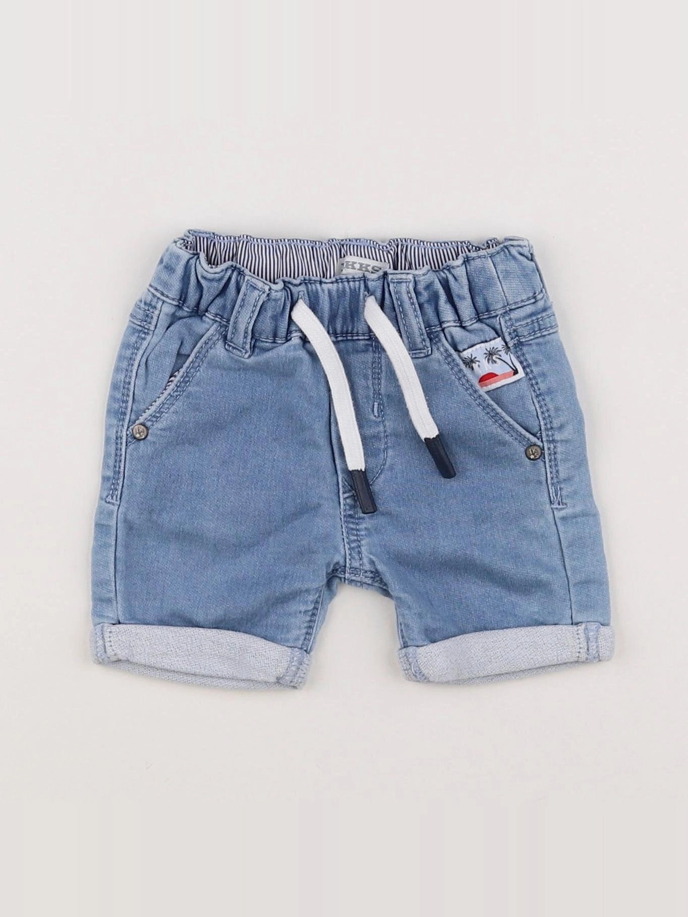 IKKS - short bleu - 3 mois