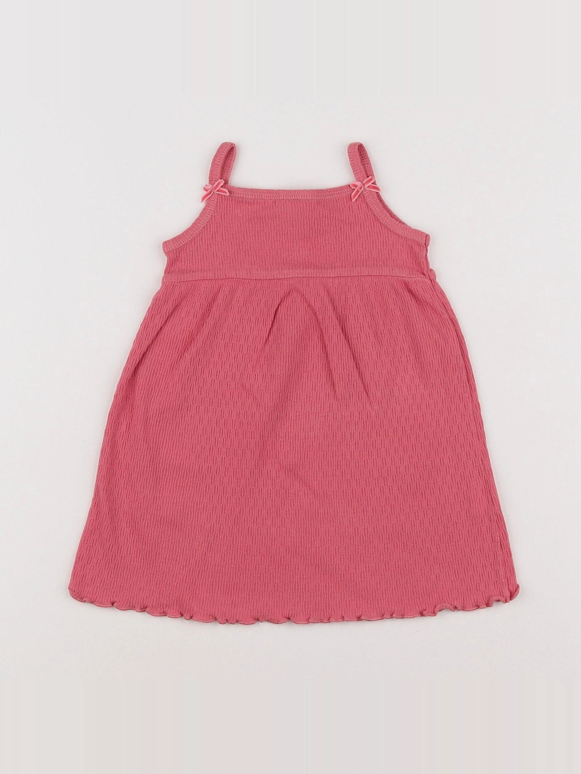 Petit Bateau - robe rose - 6 mois