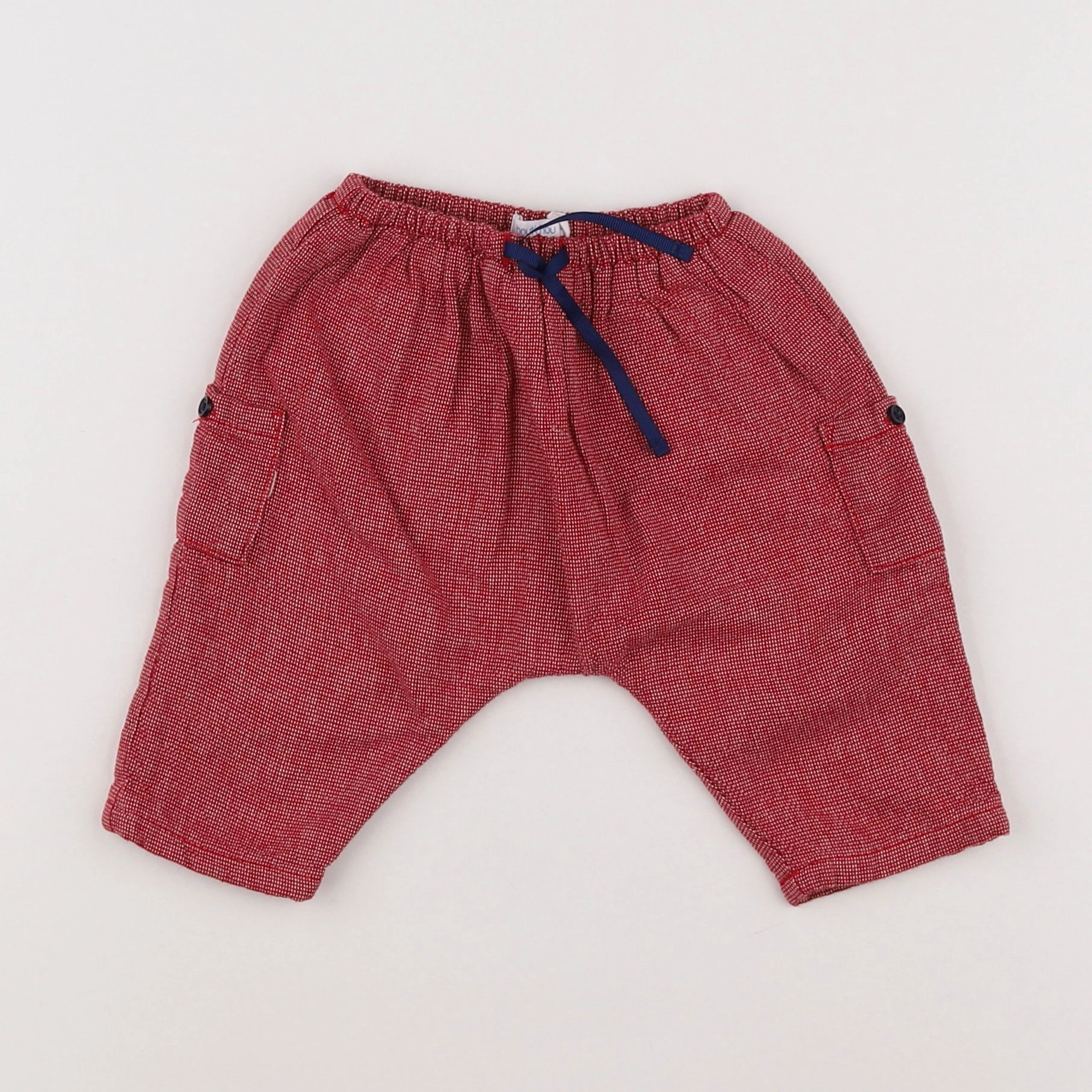 Boutchou - sarouel doublé rouge - 6 mois