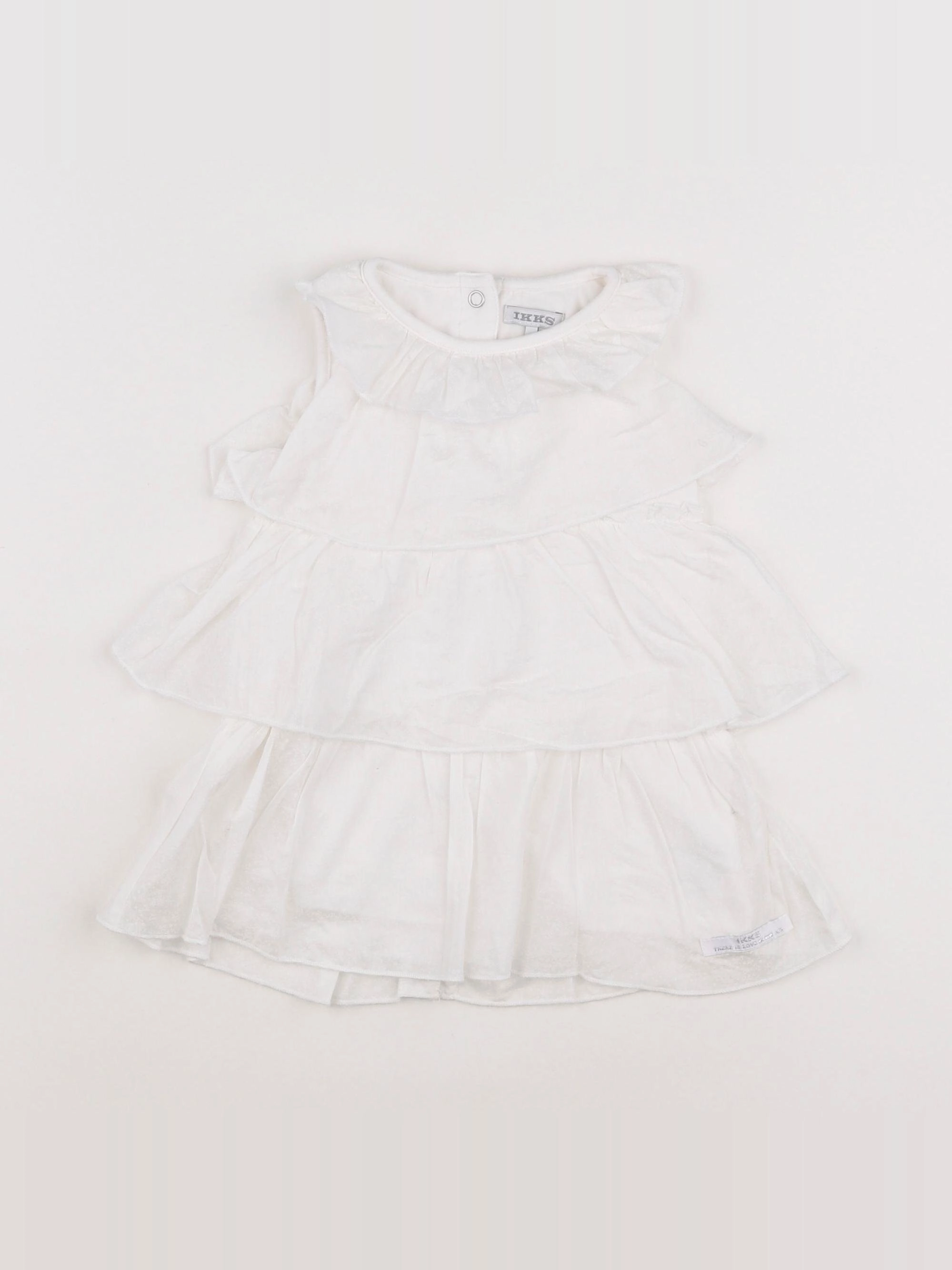 IKKS - robe blanc - 12 mois