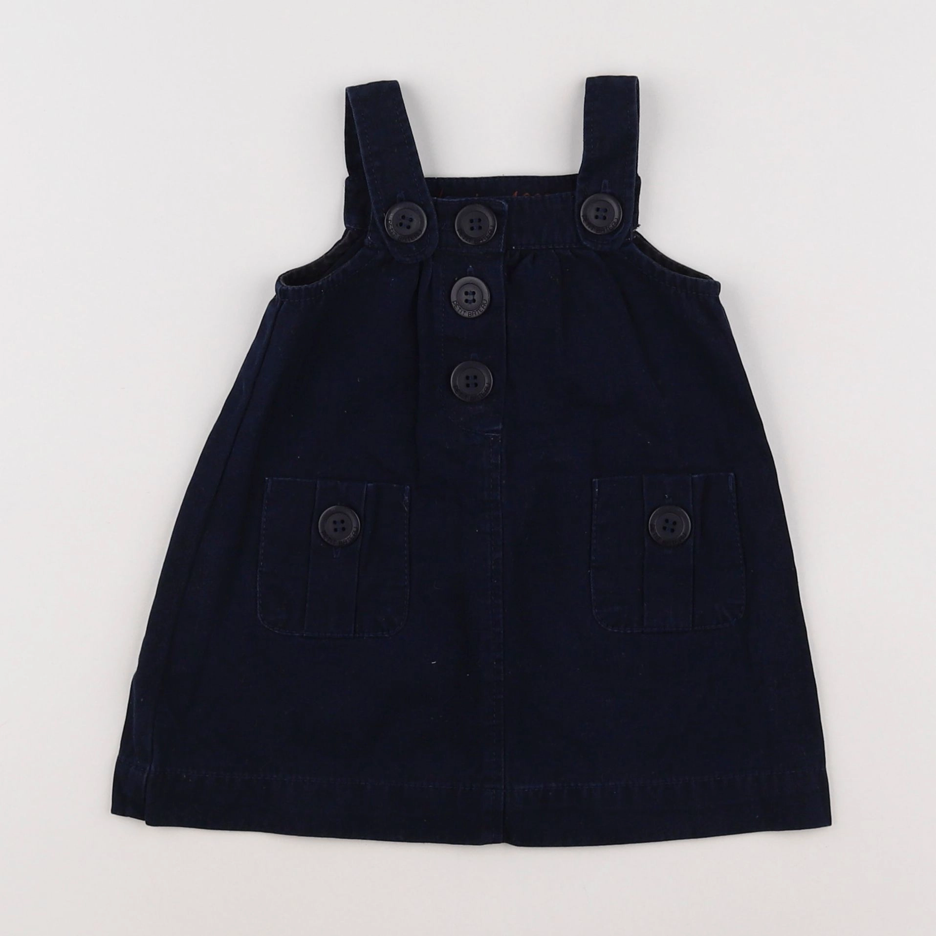 Petit Bateau - robe bleu - 6 mois