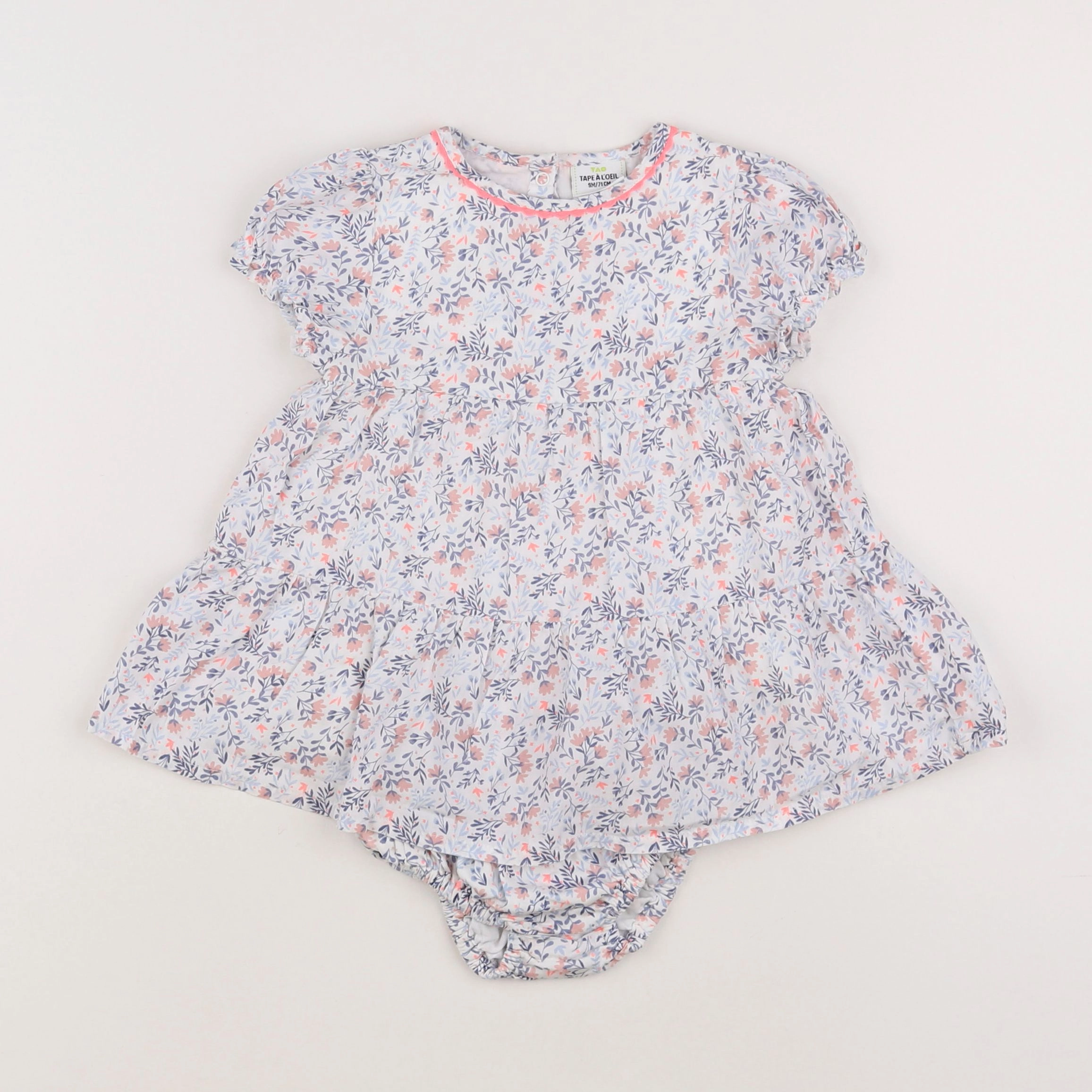 Tape à l'oeil - robe multicolore - 9 mois