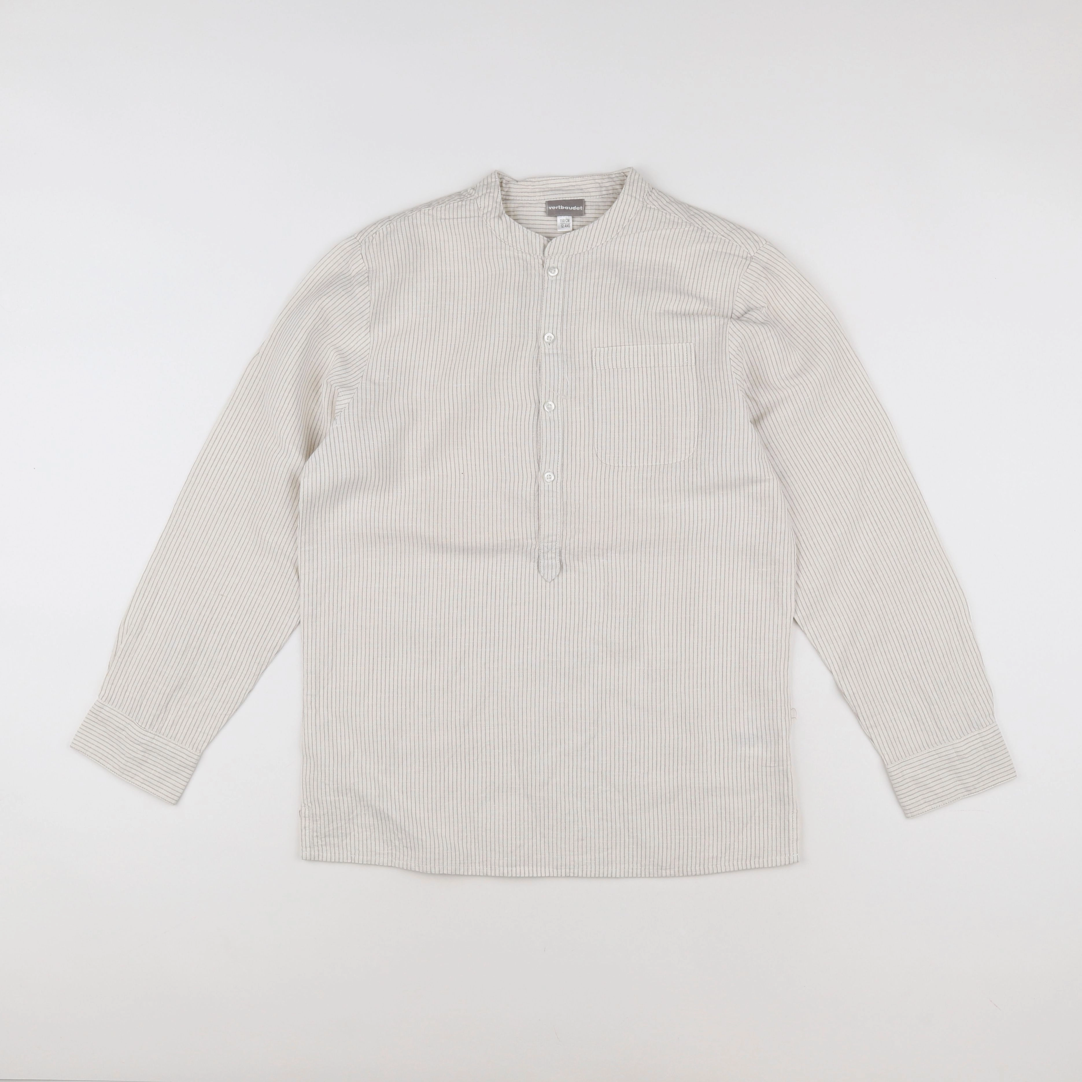 Vertbaudet - chemise beige - 12 ans