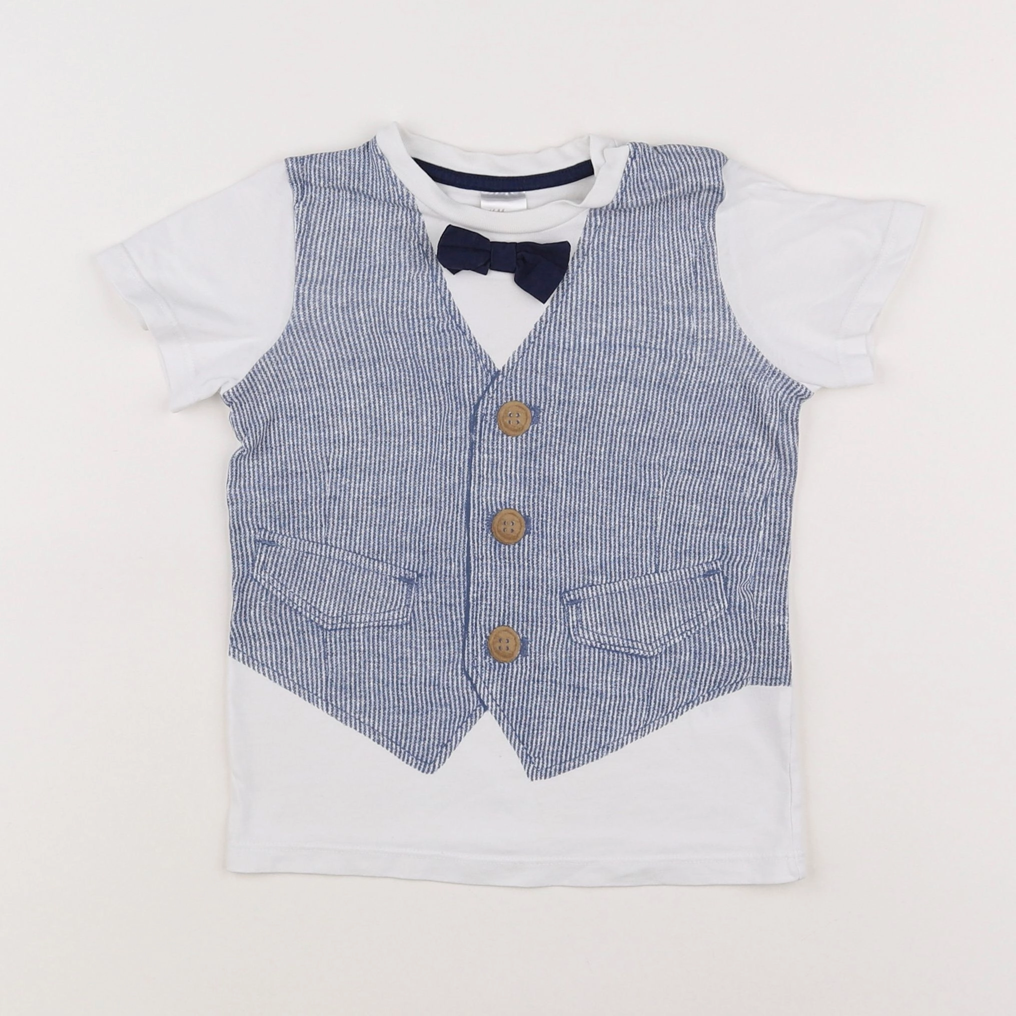 H&M - tee-shirt blanc - 9/12 mois