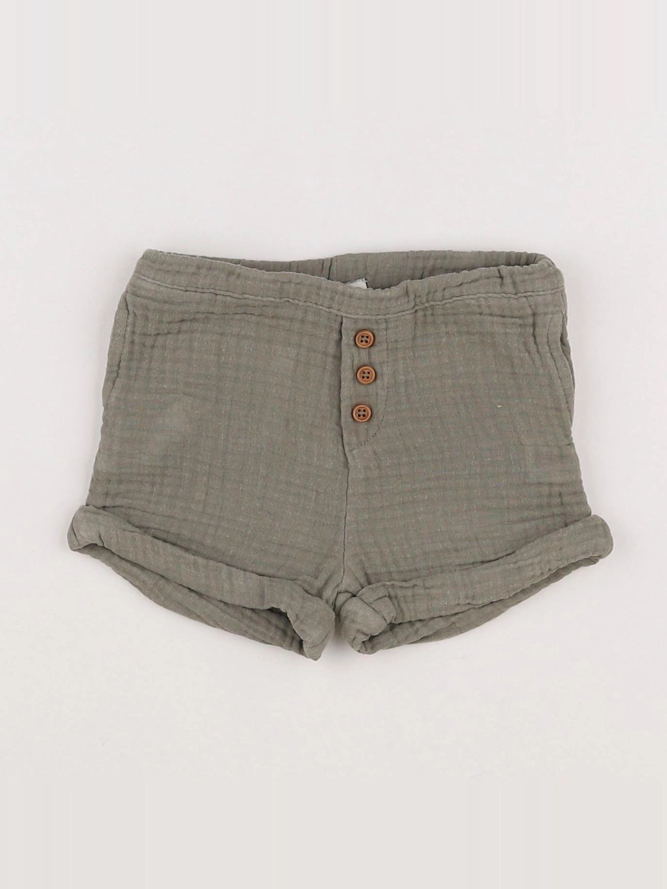 Natalys - short vert - 6 mois