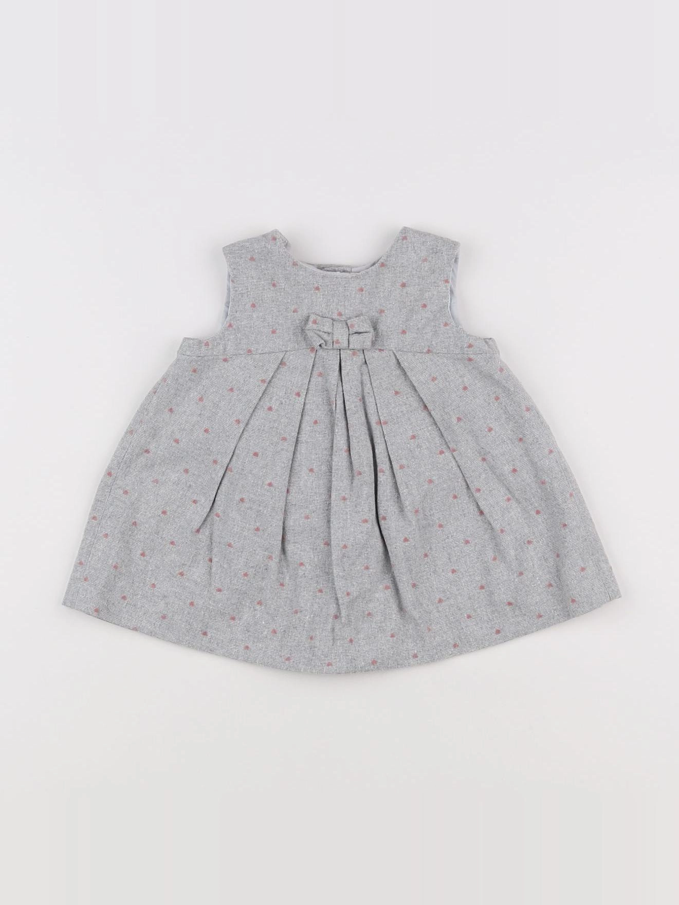 Zara - robe gris - 3/6 mois