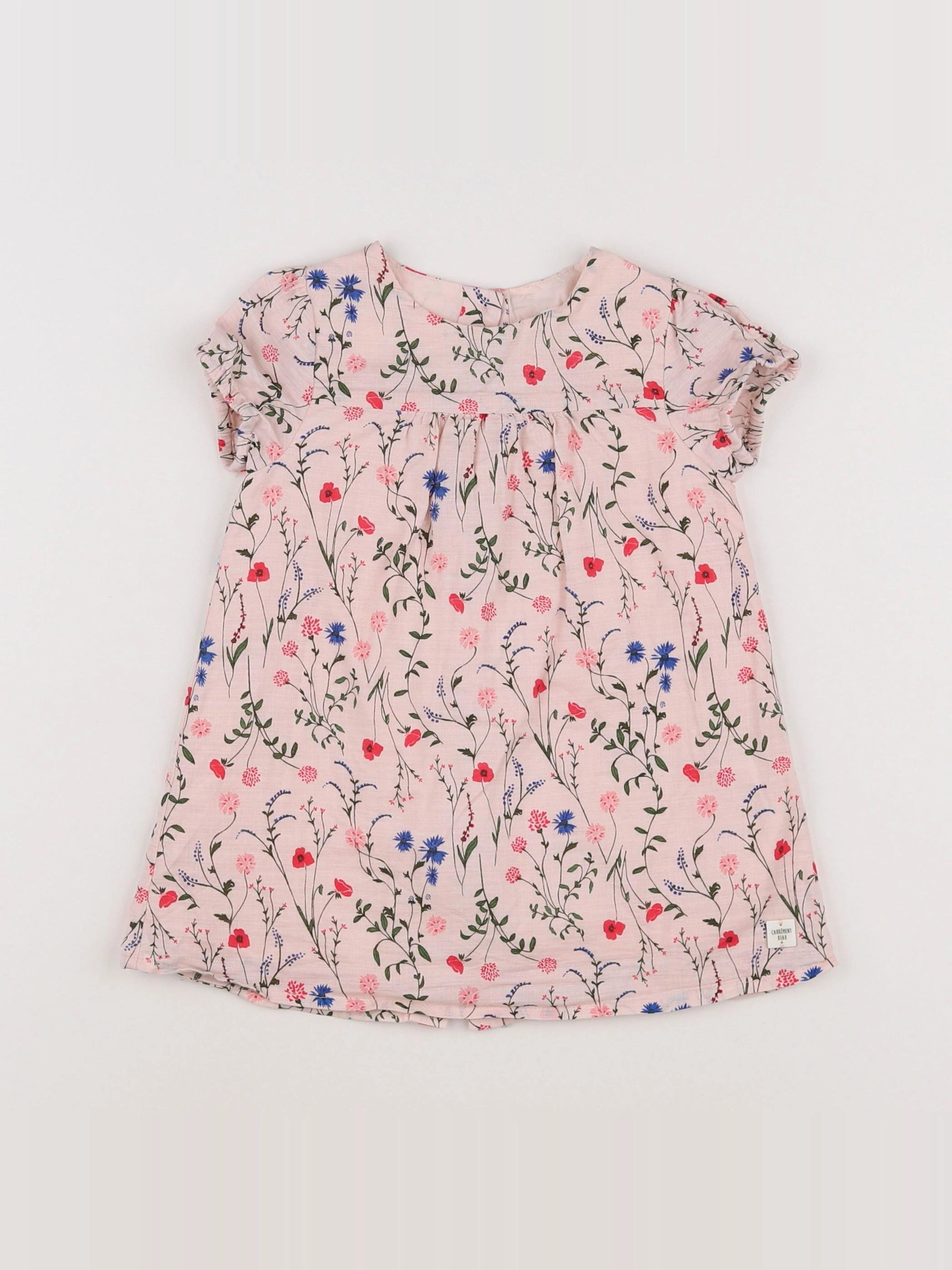 Carrément Beau - robe rose - 12 mois