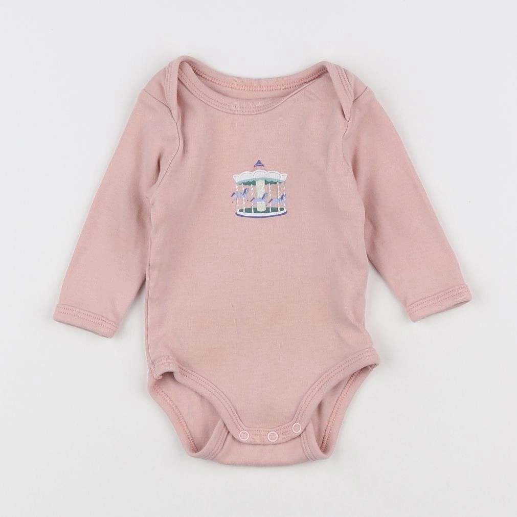Vertbaudet - body rose - 3 mois