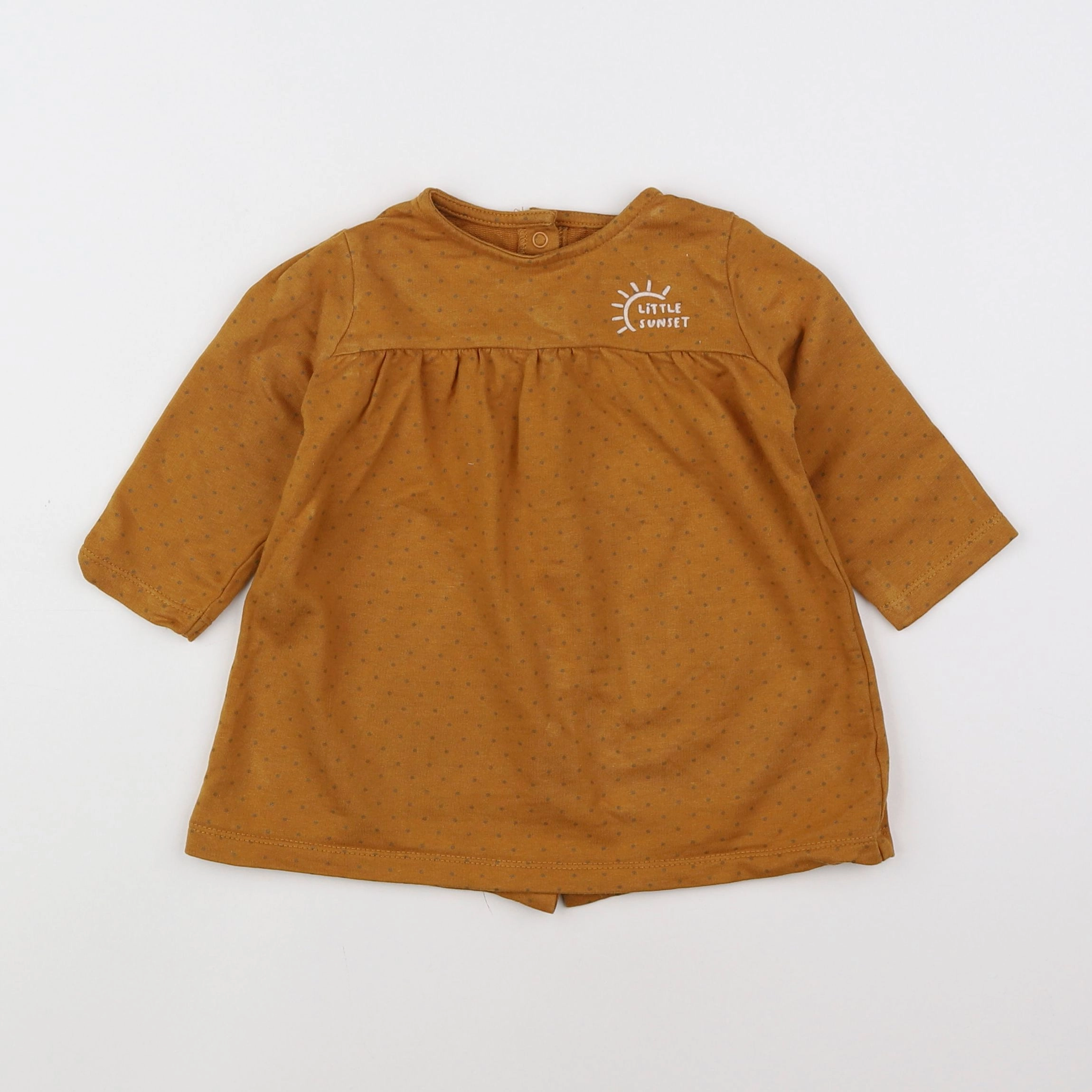 Vertbaudet - robe marron - 12 mois