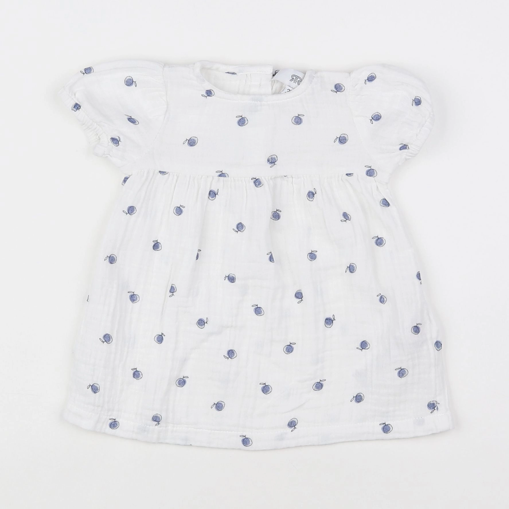La Redoute - robe blanc, bleu - 3 mois