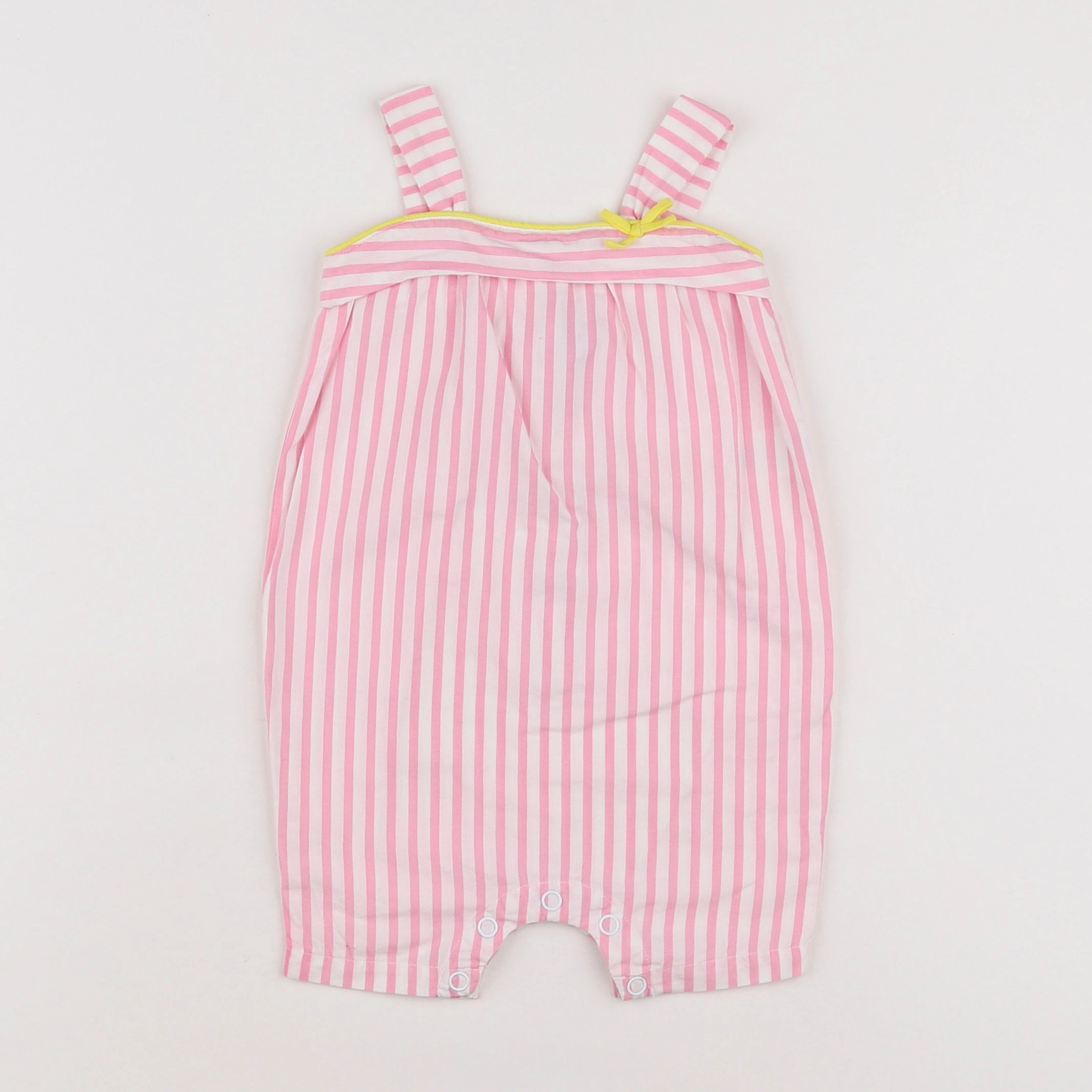 Petit Bateau - combinaison blanc, rose - 6 mois