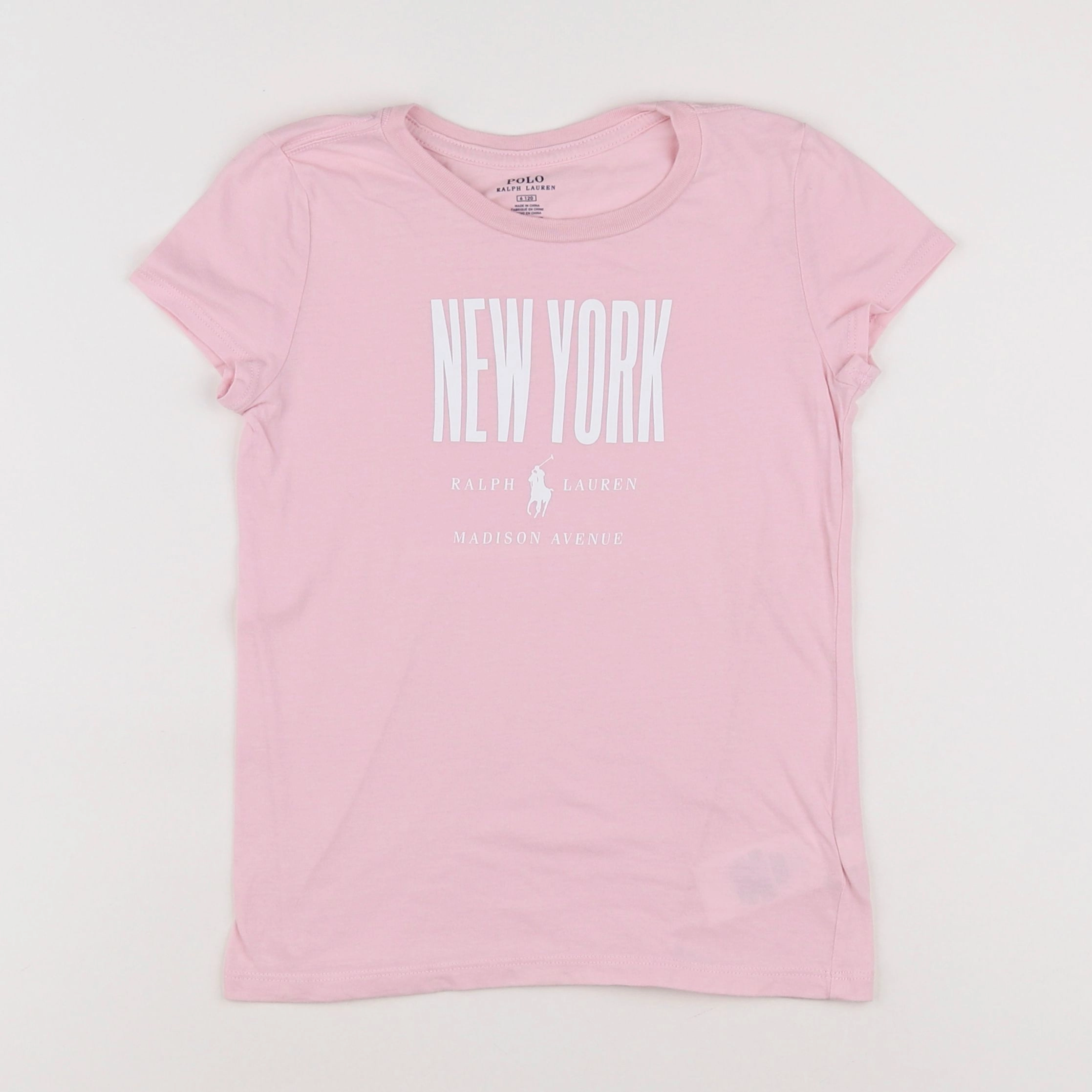 Ralph Lauren - tee-shirt rose - 6 ans