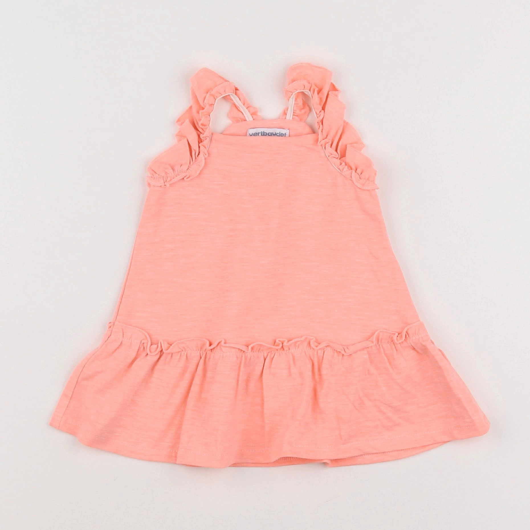 Vertbaudet - robe orange - 3 mois