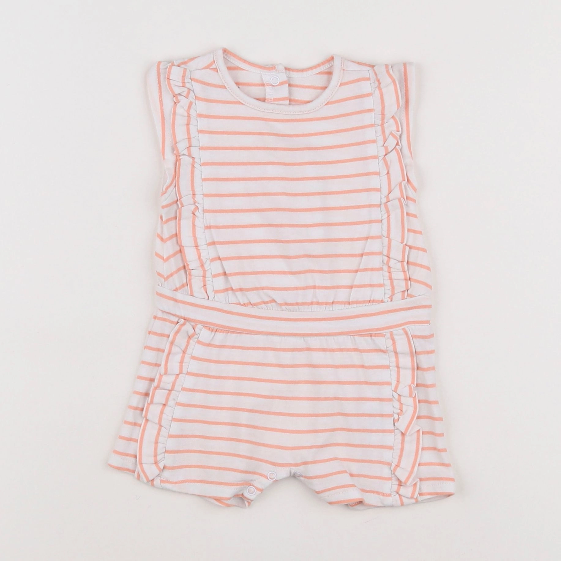 Vertbaudet - combinaison rose - 6 mois