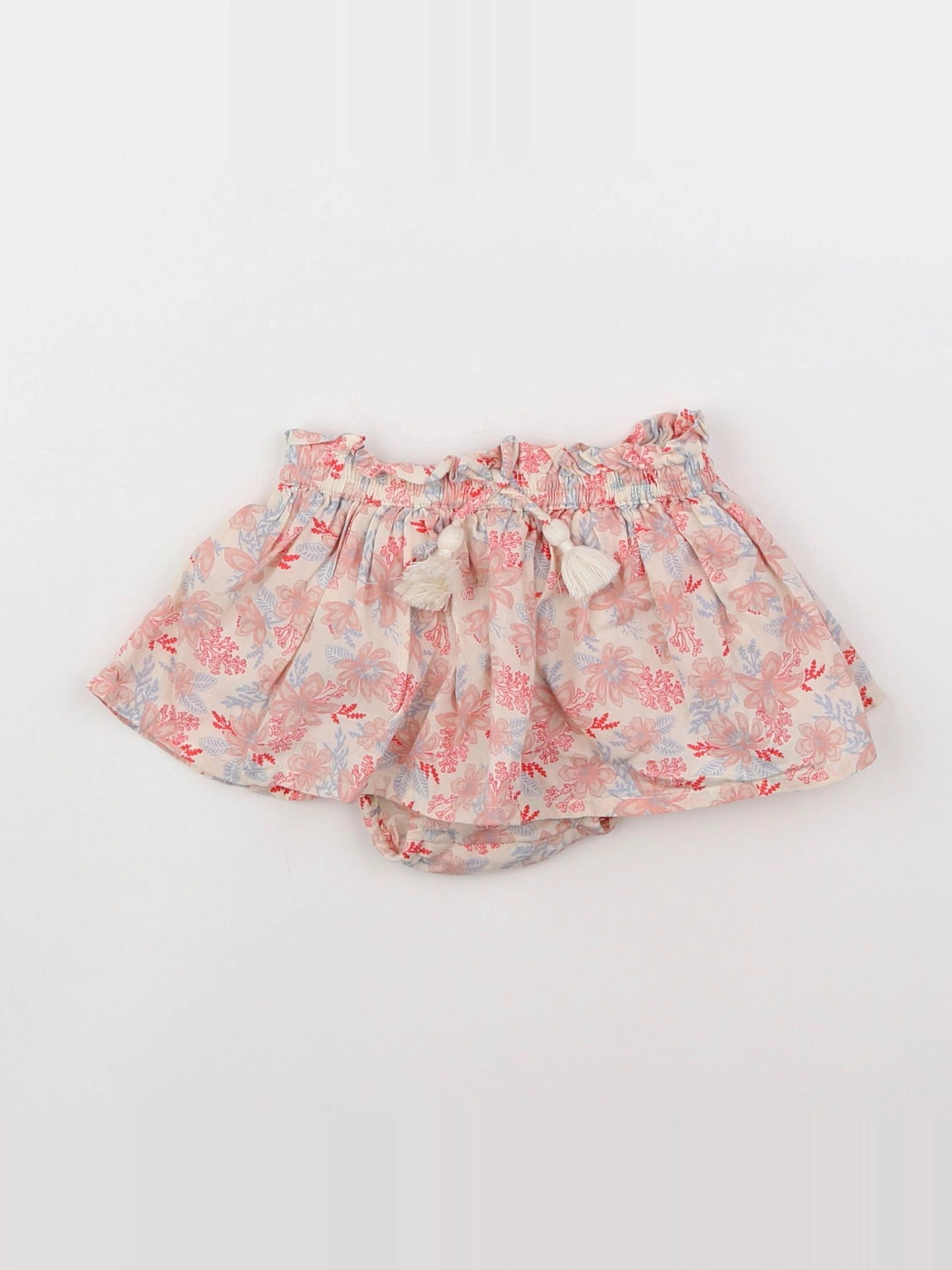 Vertbaudet - jupe short multicolore - 9 mois