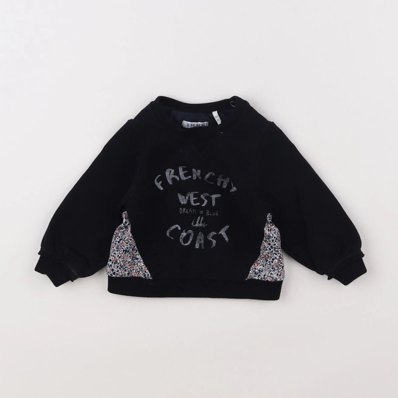 IKKS - sweat noir - 6 mois